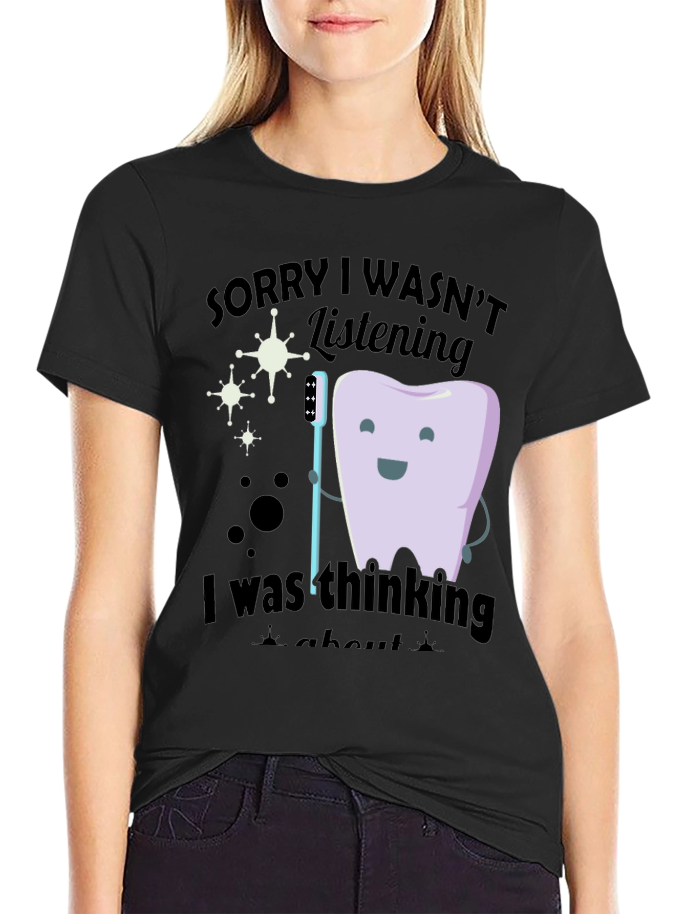 Black Funny Dental T-Shirt - Dentist Humor view 2