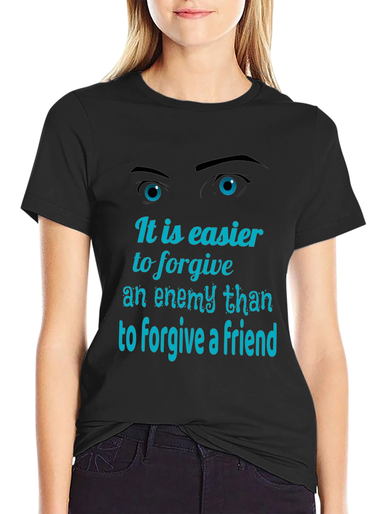 Black Forgiveness Graphic Tee - Men's Black T-Shirt view 2