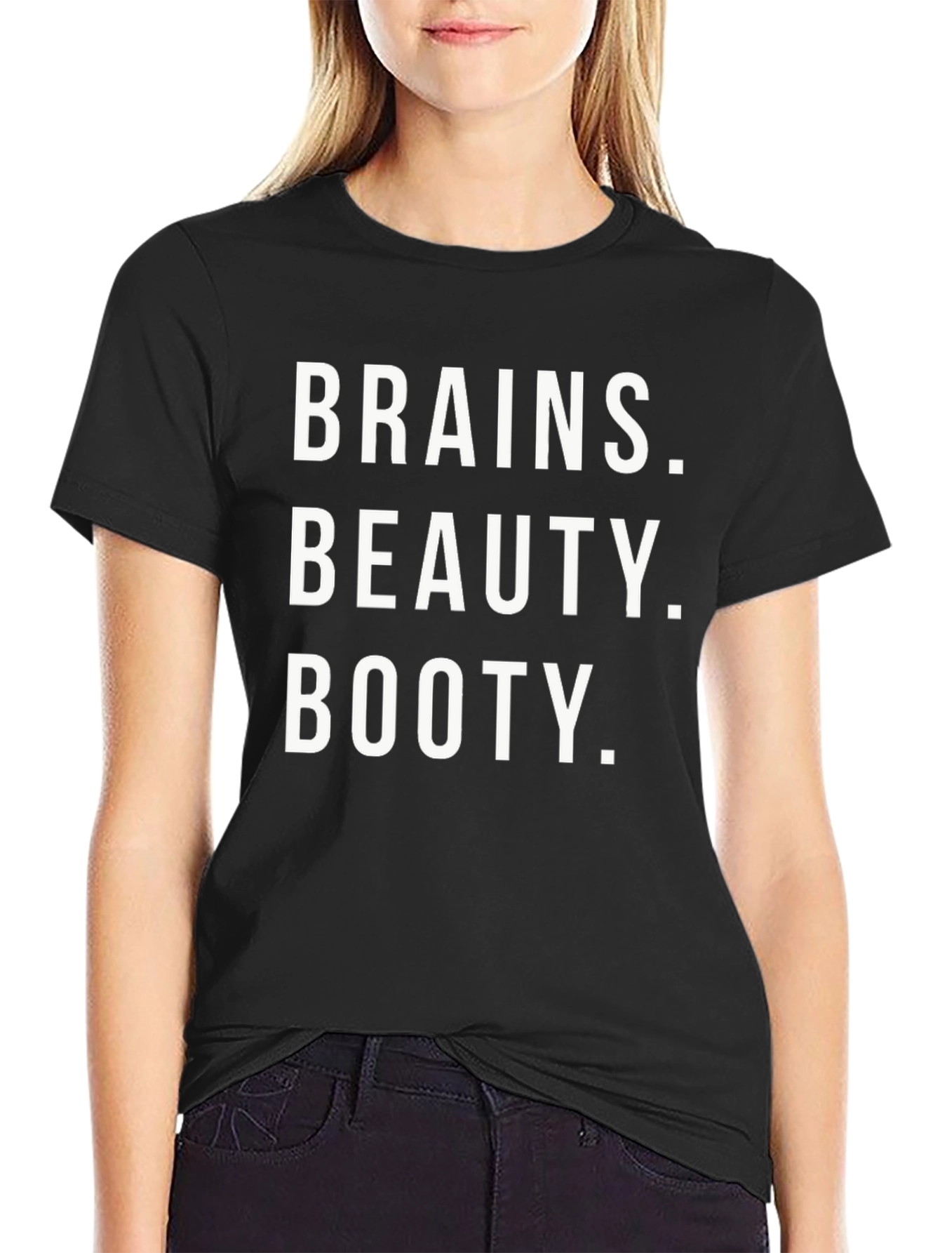 Brains Beauty Booty Graphic Tee - 2