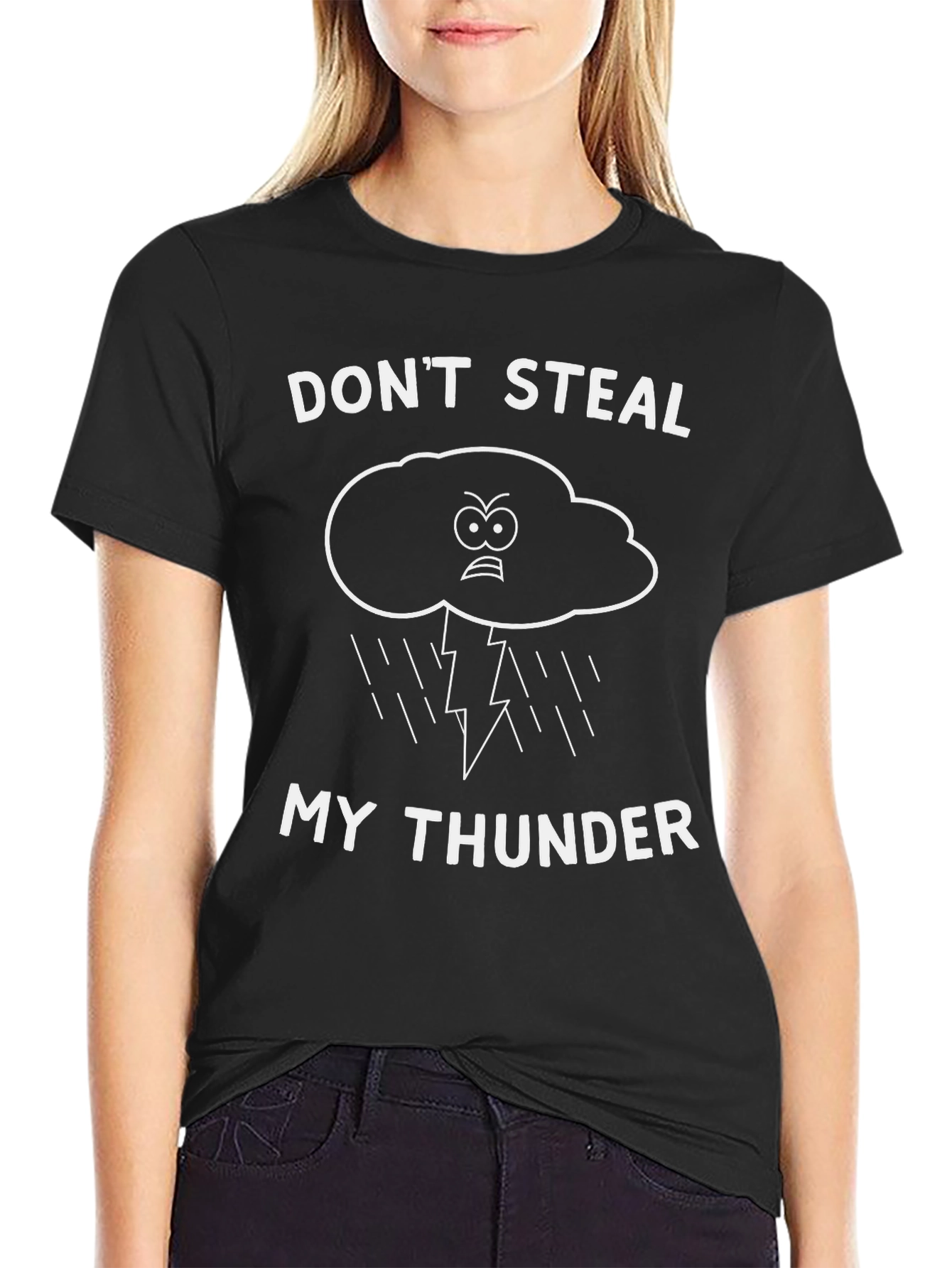 Black Don't Steal My Thunder Graphic Tee view 2