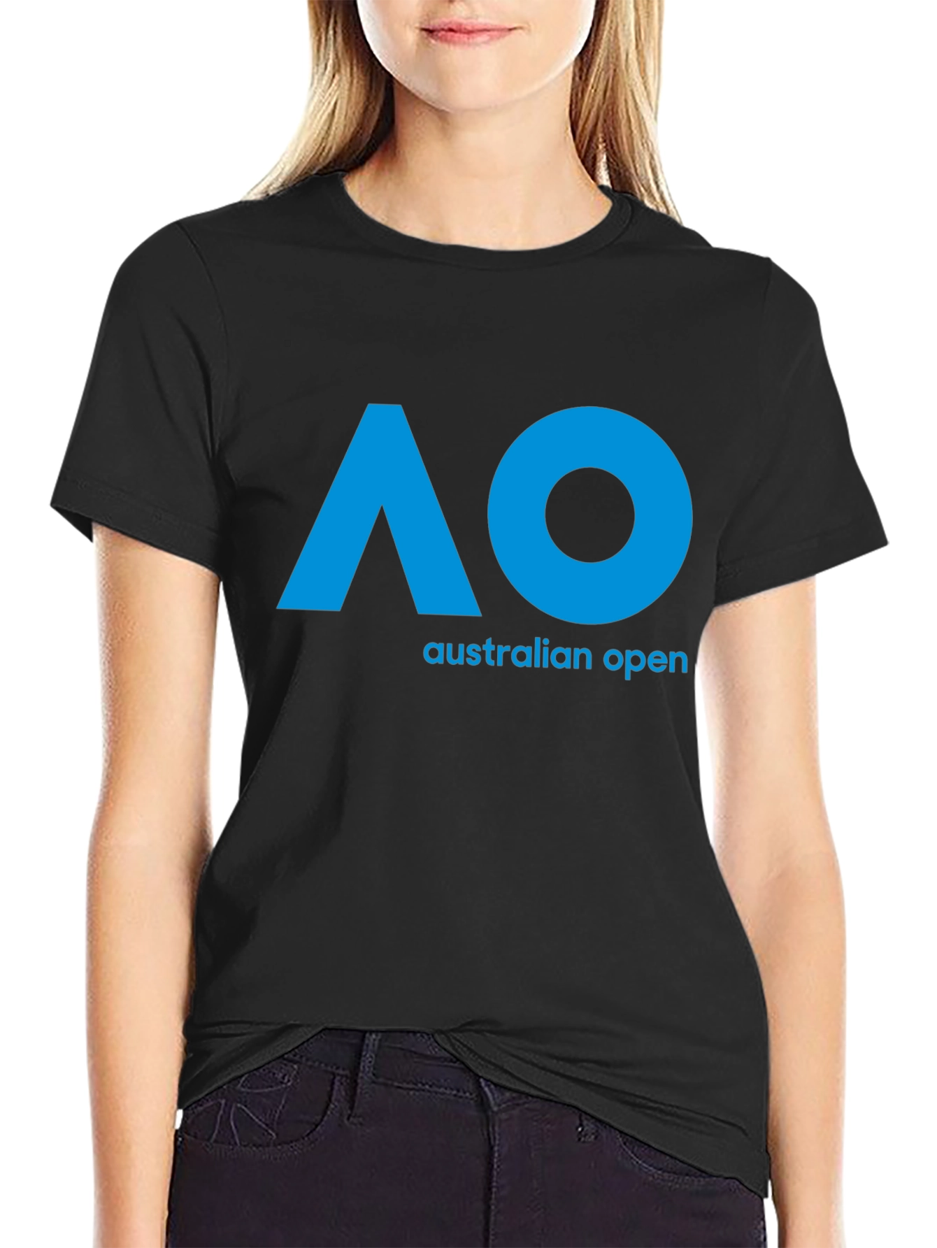 Black Australian Open AO Black T-Shirt view 2
