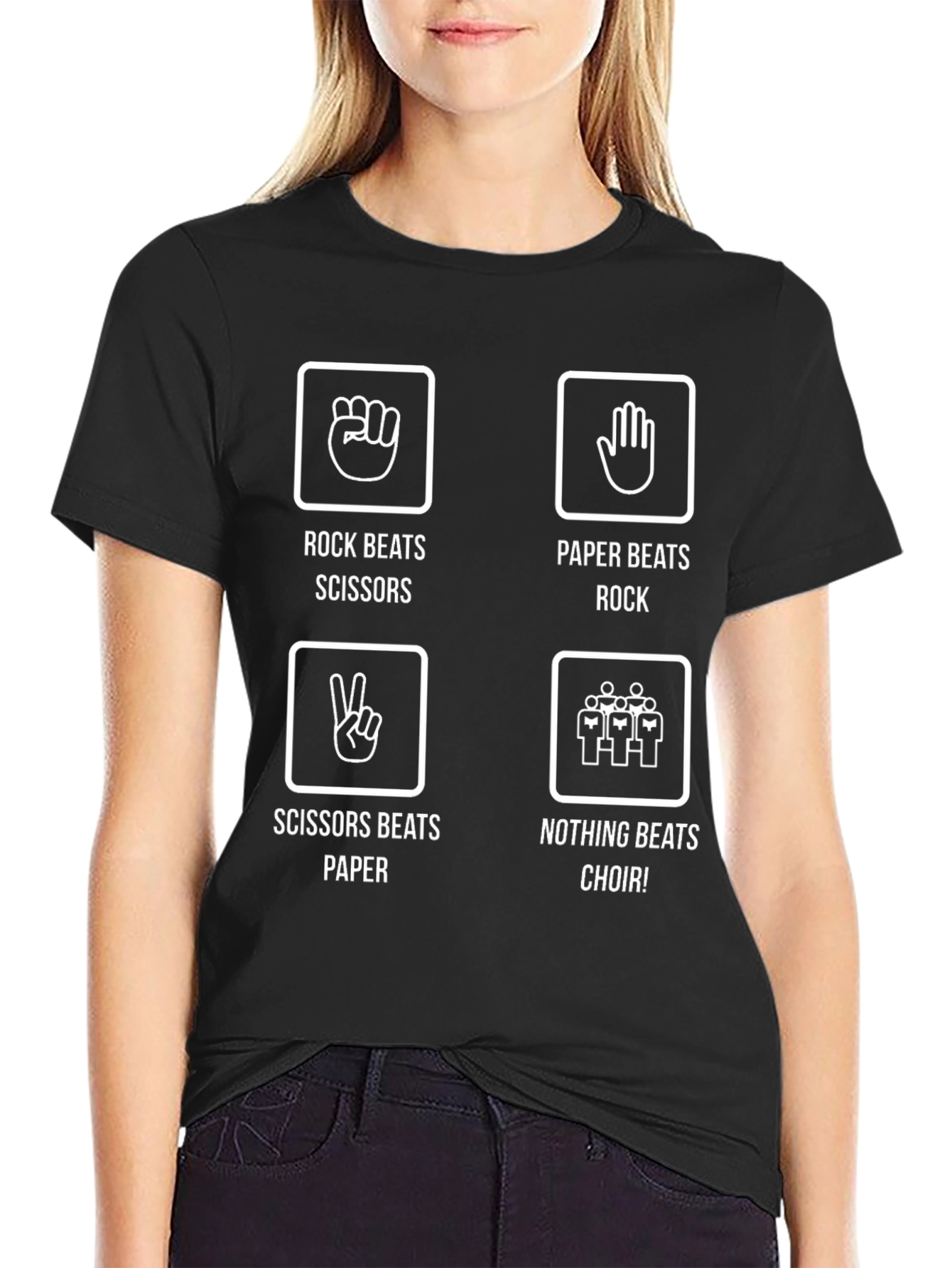 Rock Paper Scissors Choir T-Shirt - 2