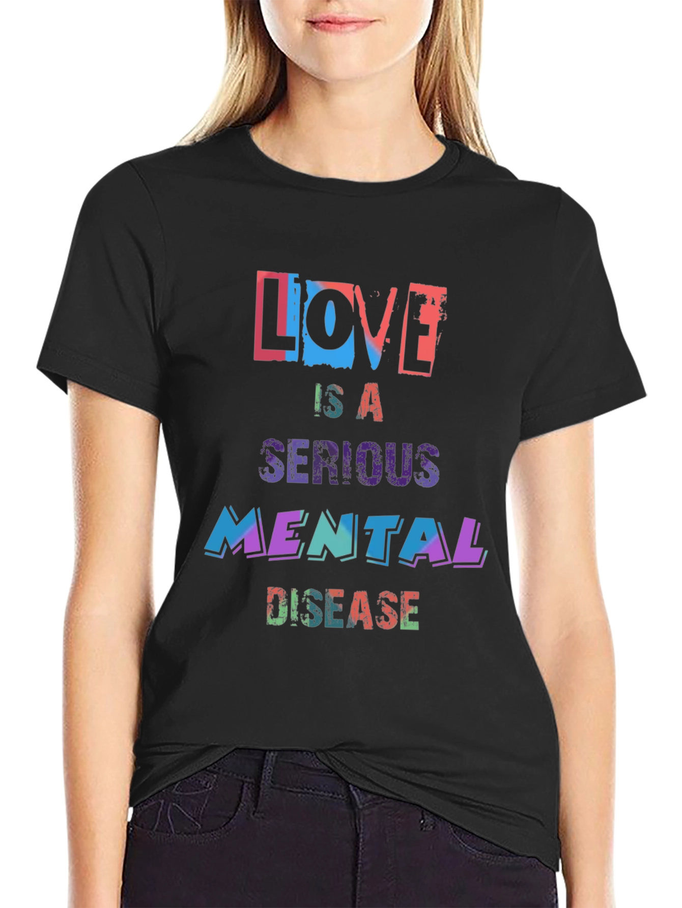 Black Love is a Serious Mental Disease Graphic Tee view 2