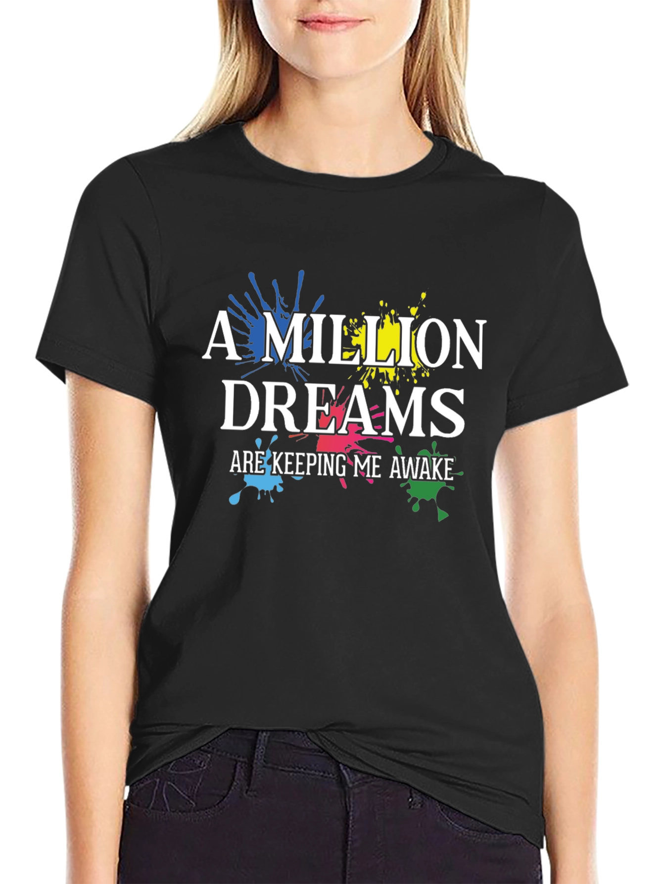Black A Million Dreams Graphic T-Shirt - Black view 2