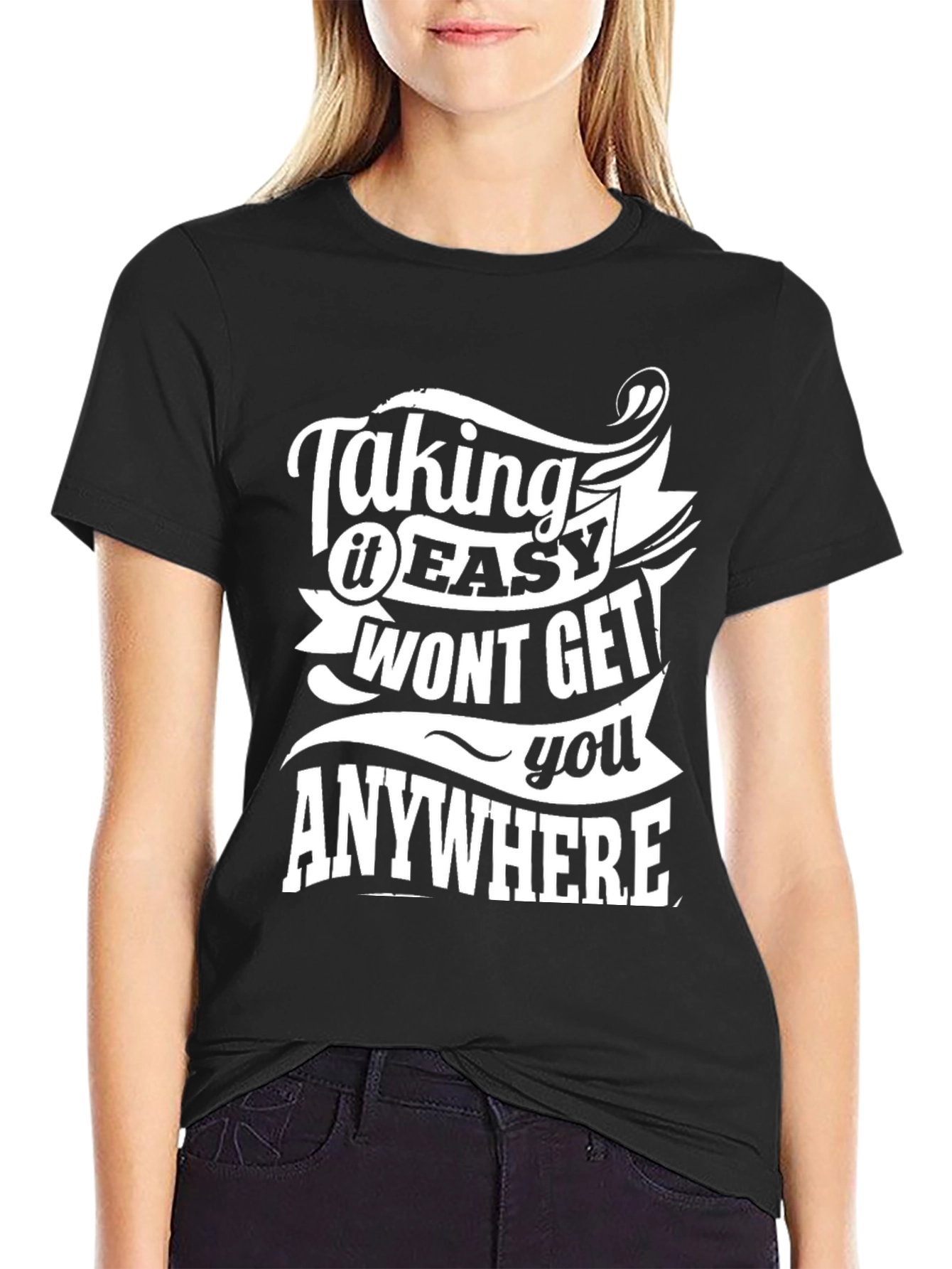 Taking It Easy T-Shirt - Motivational Graphic Tee - 2