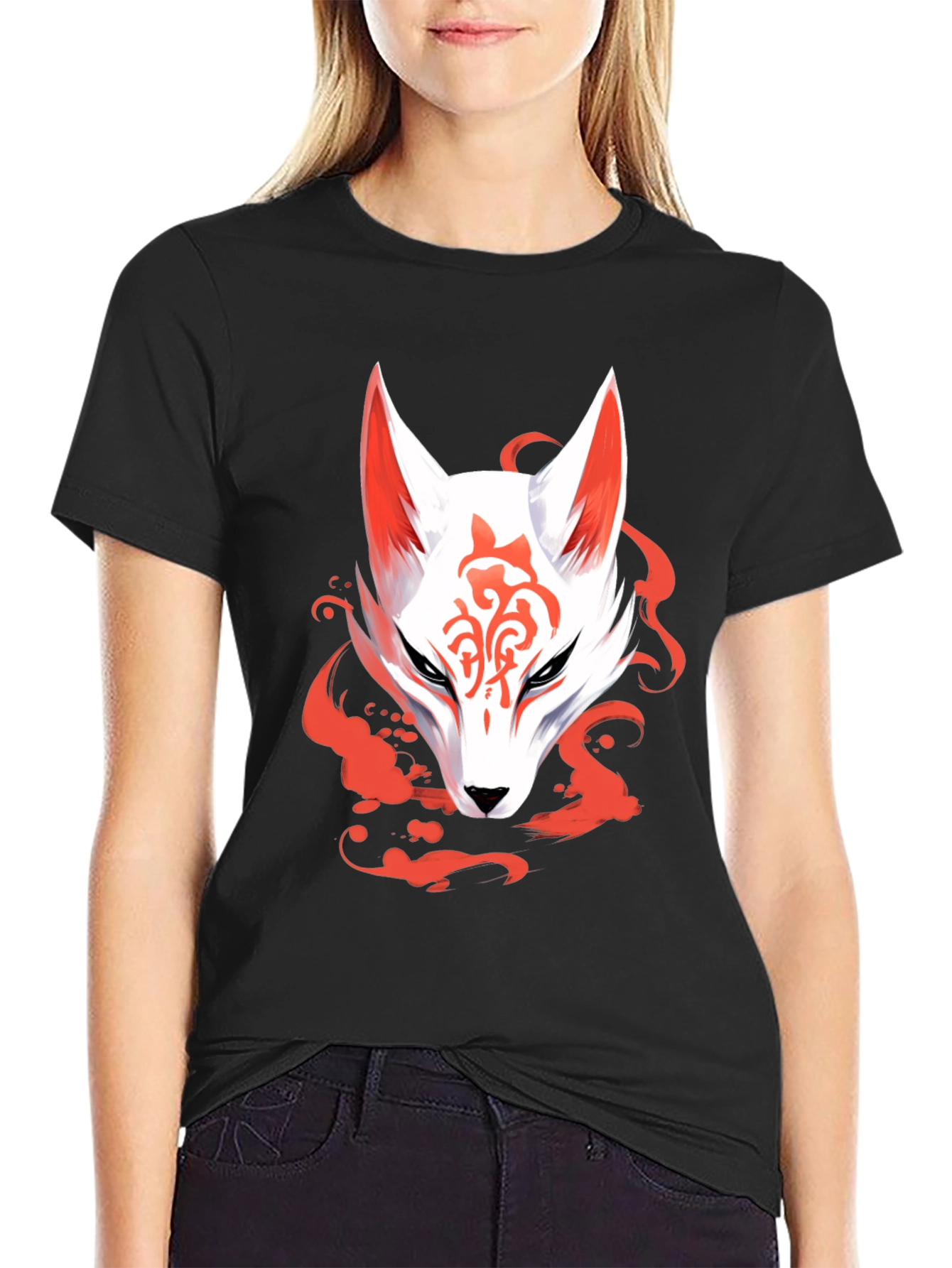 Black Fox Graphic Tee - Men's Black T-Shirt view 2