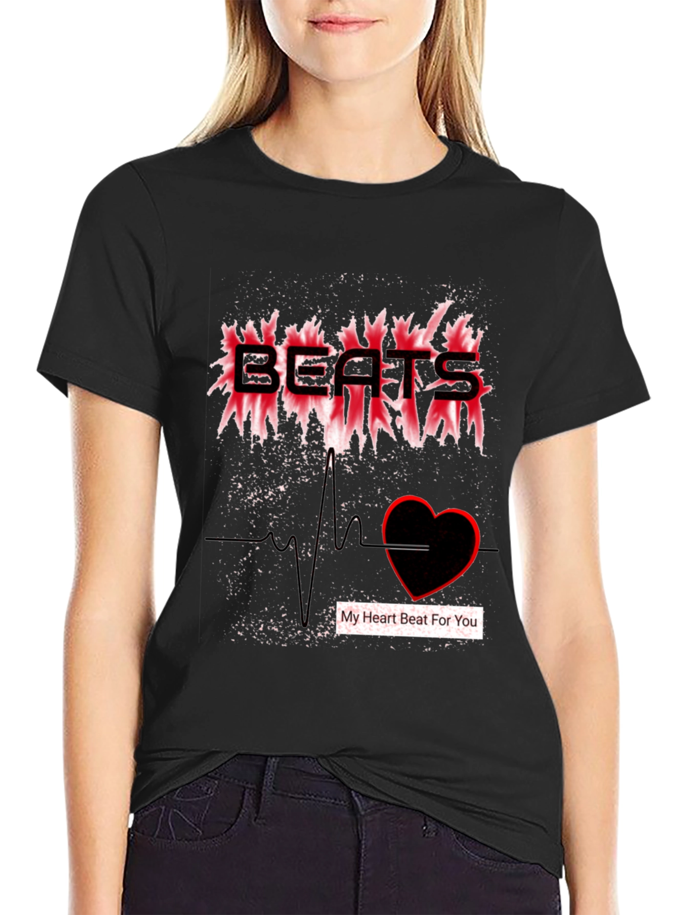 Black Beats of My Heart T-Shirt view 2