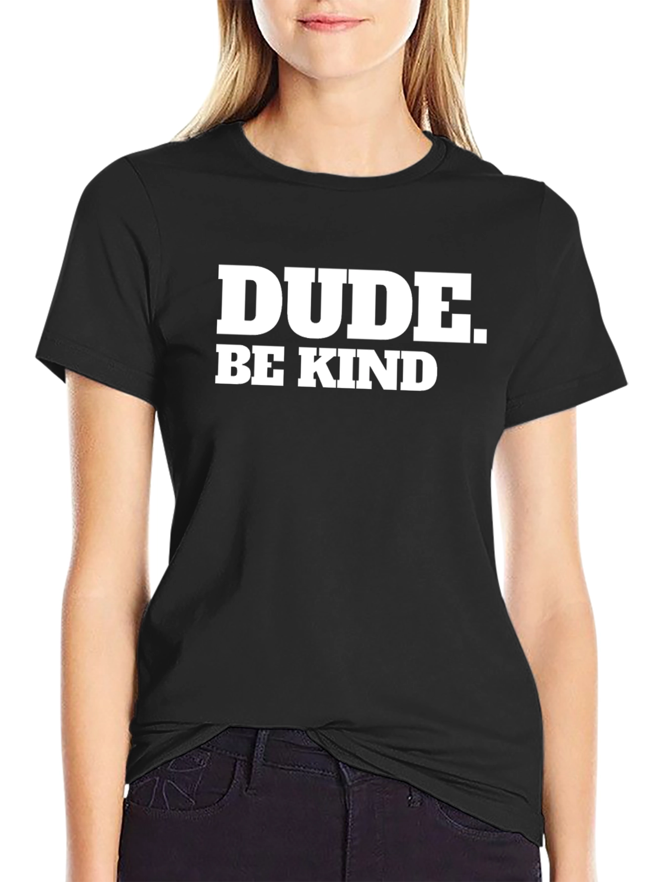 Black Dude Be Kind Graphic Tee - Stylish Comfort view 2