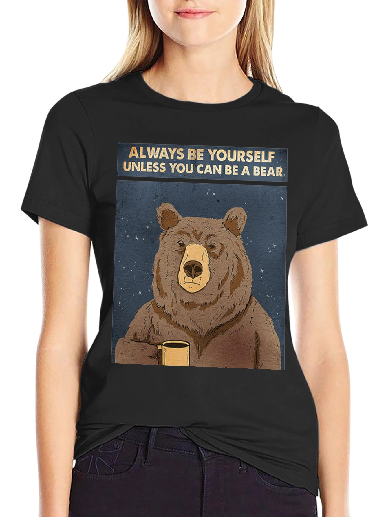 Black Always Be Yourself Unless You Can Be A Bear T-Shirt view 2