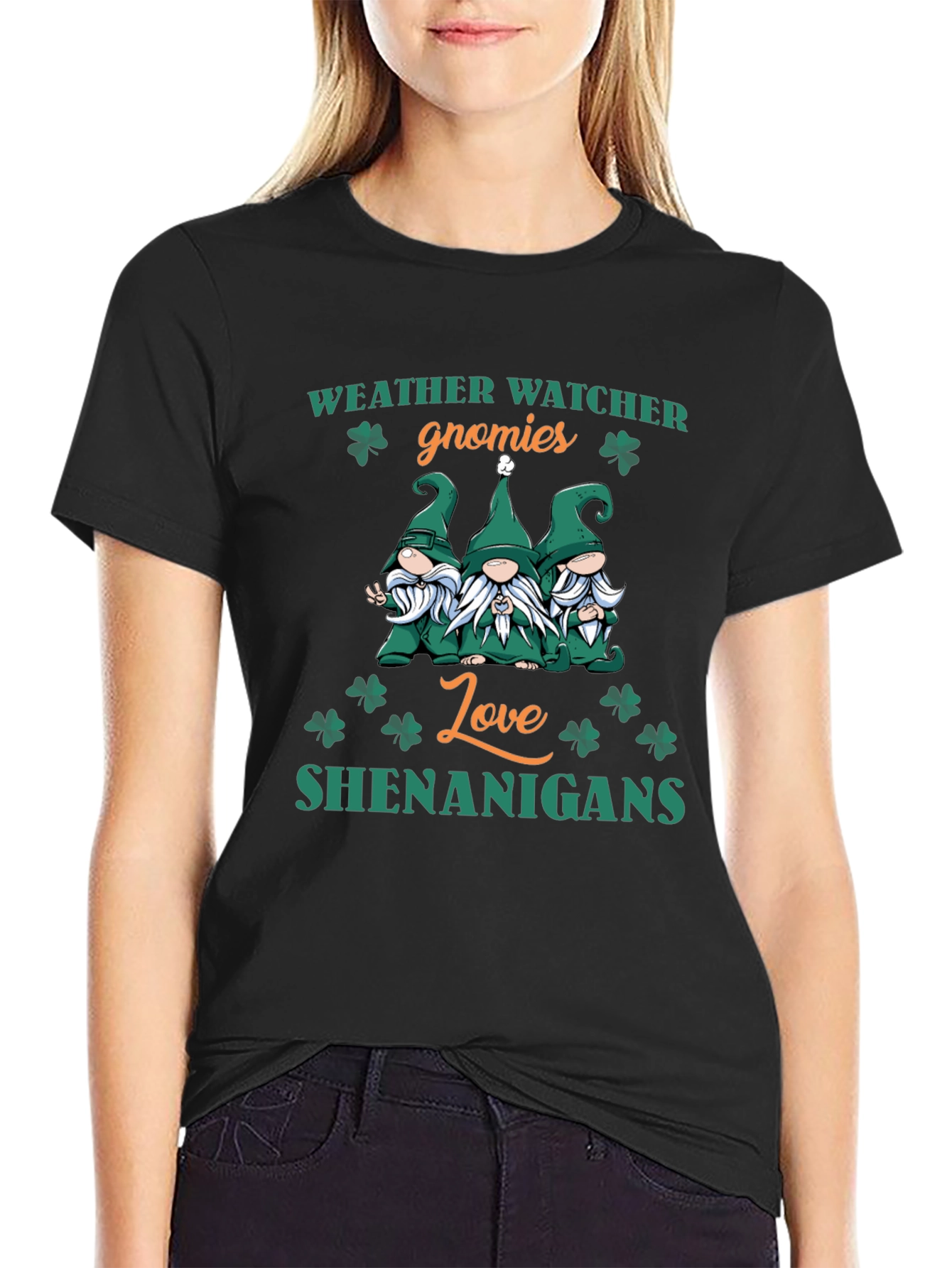 Weather Watcher Gnomies St. Patrick's Day T-Shirt - 2