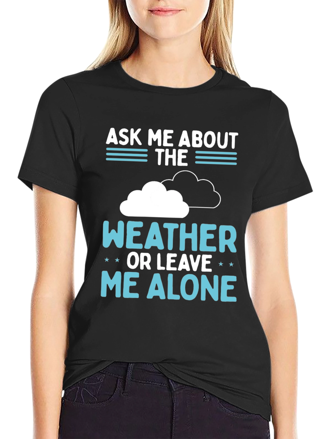 Black Weather Fan T-Shirt view 2