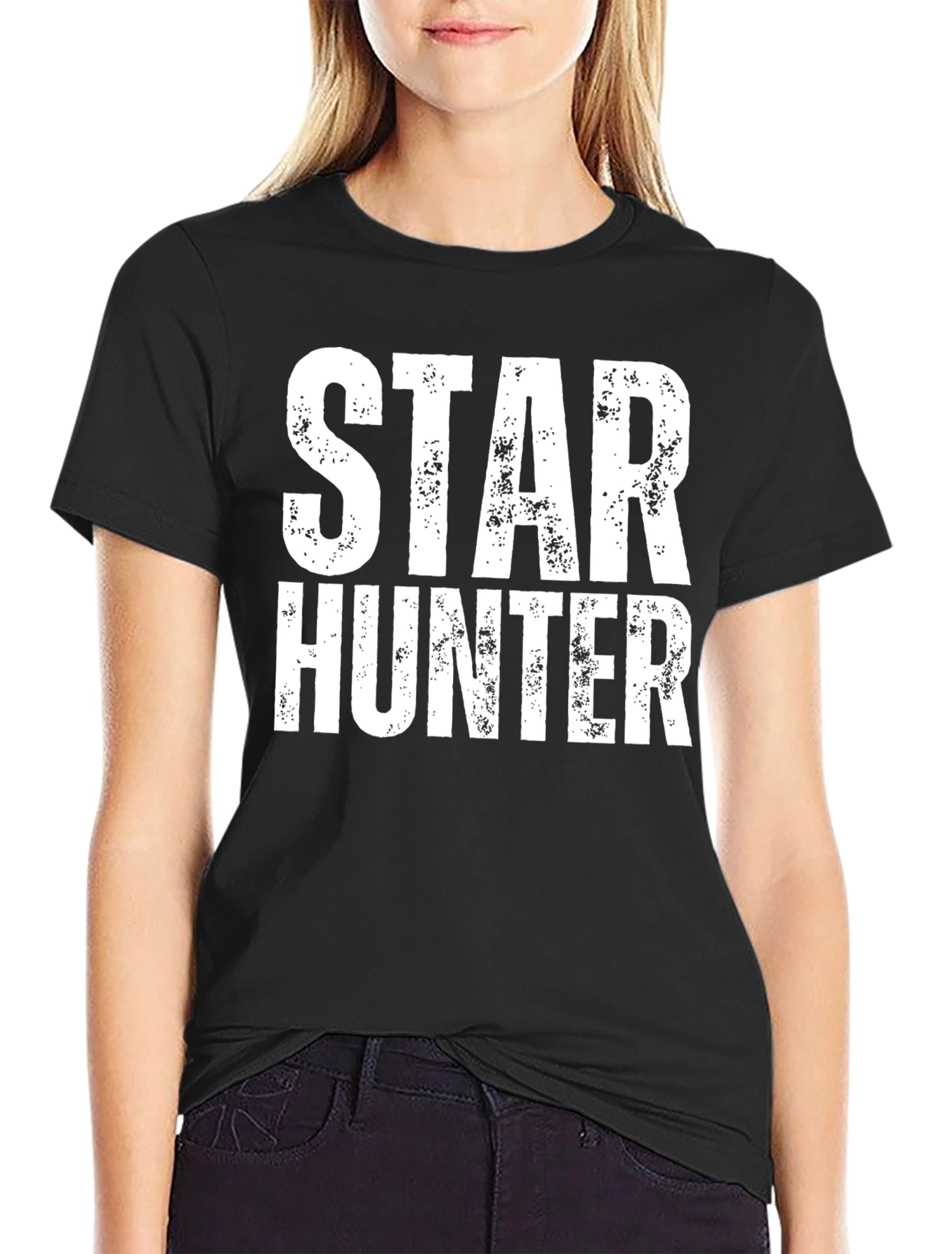 Black Star Hunter Graphic T-Shirt view 2
