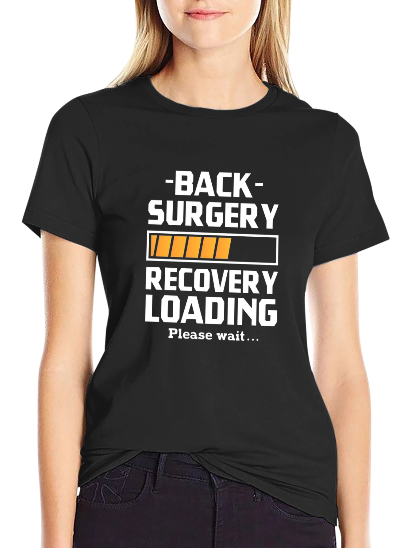 Black Back Surgery Recovery T-Shirt Funny Get Well Gift view 2