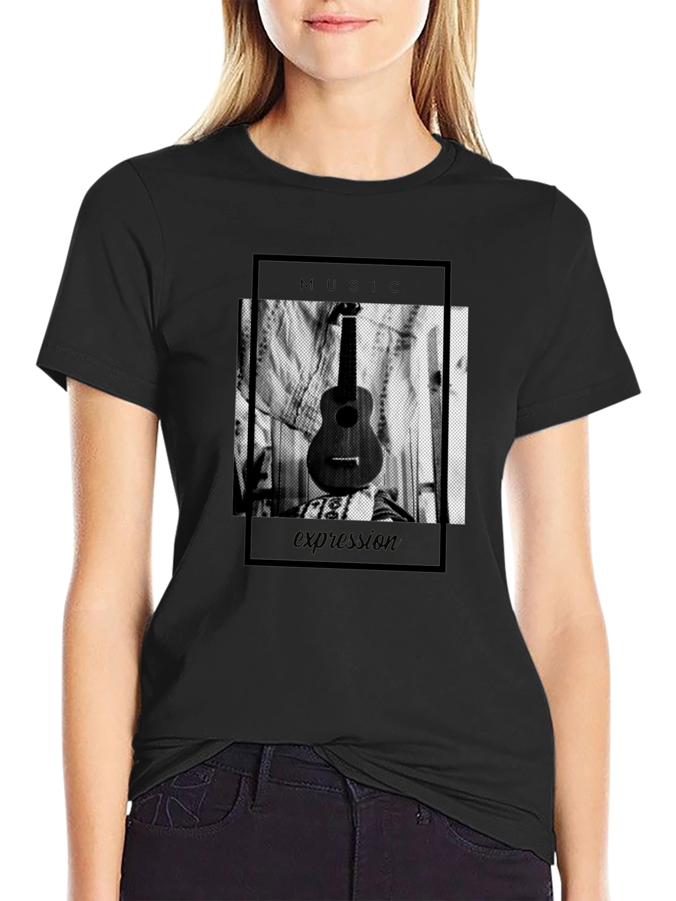 Black Music Expression Graphic Tee view 2