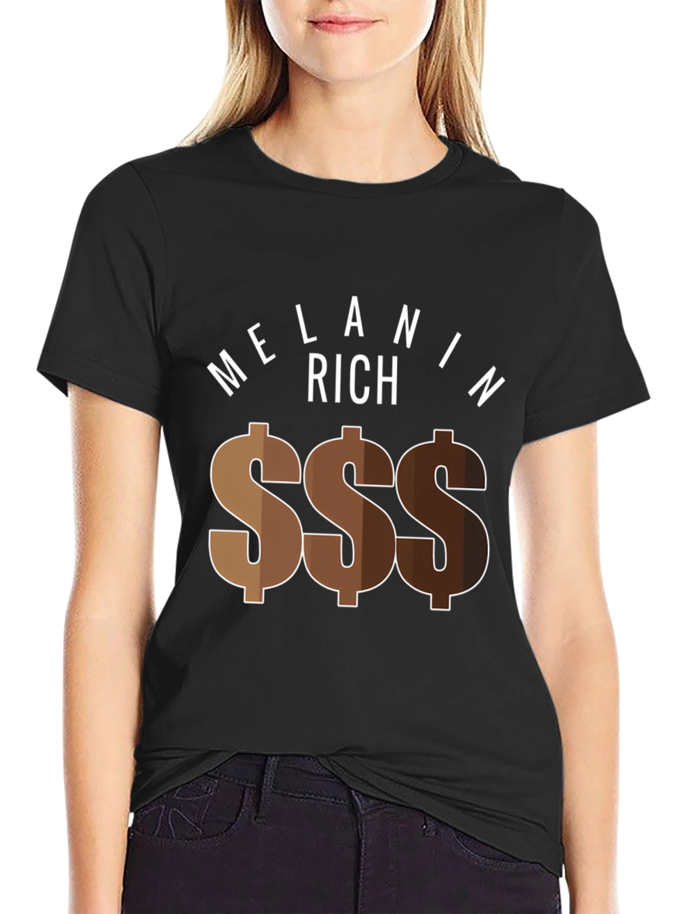 Black Melanin Rich Graphic T-Shirt view 2