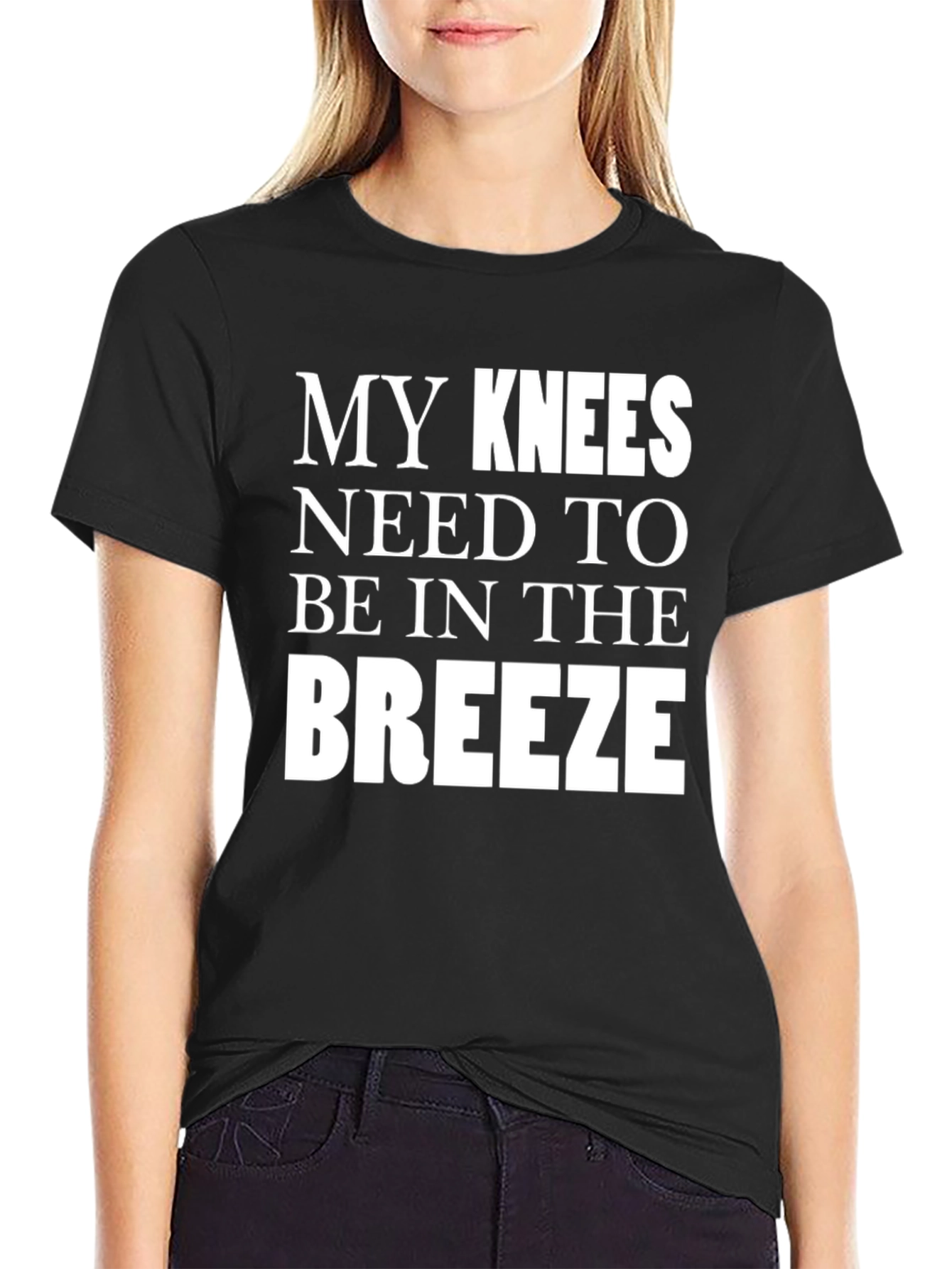 Black Knees in the Breeze Graphic Tee view 2