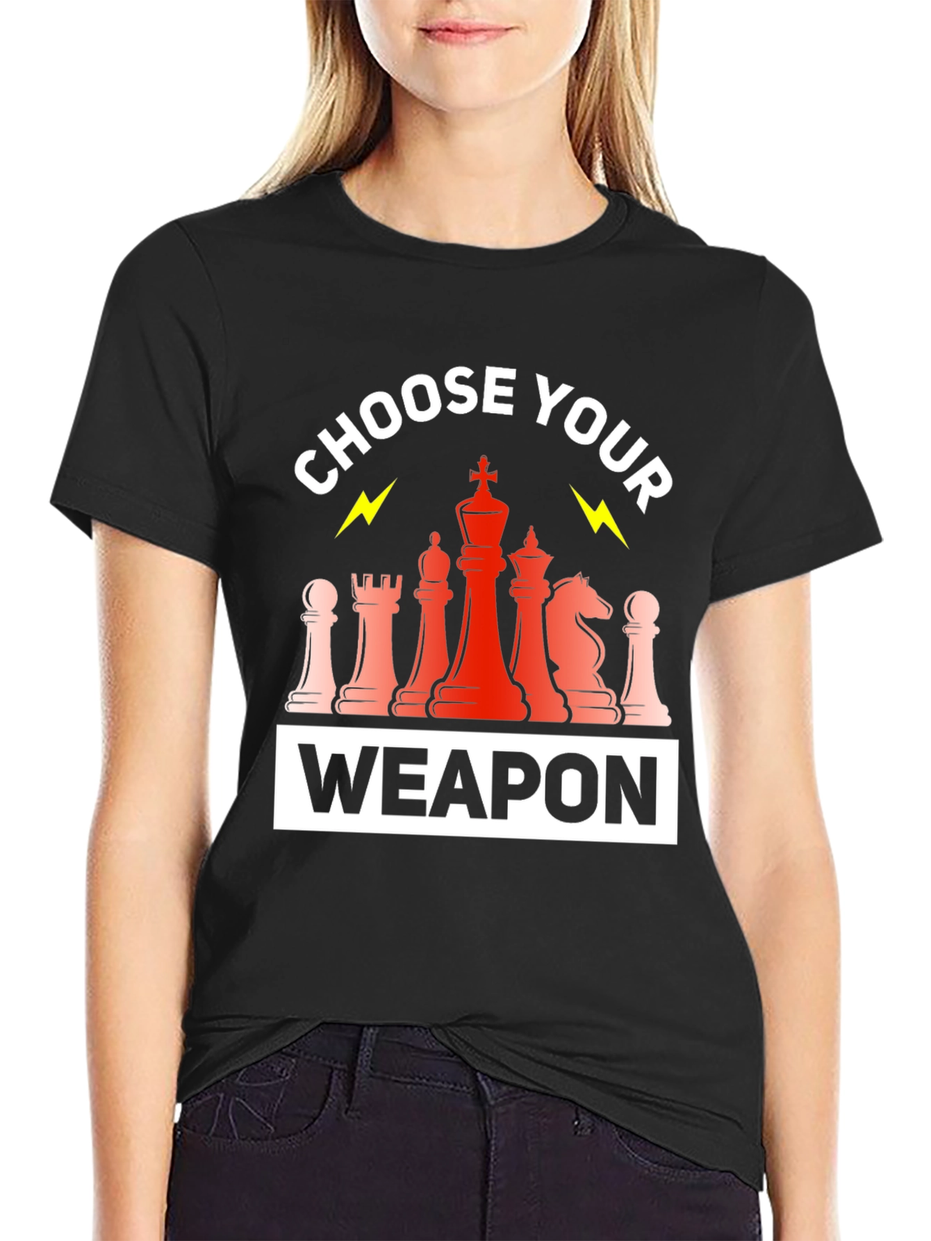 Black Chess Weapon T-Shirt view 2