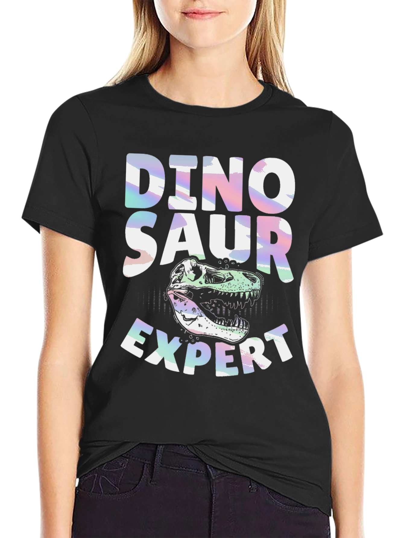 Black Dino Expert Graphic Tee view 2