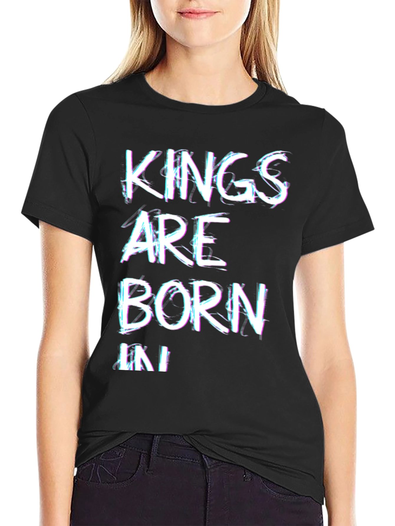 Black Kings Are Born In T-Shirt - Black view 2
