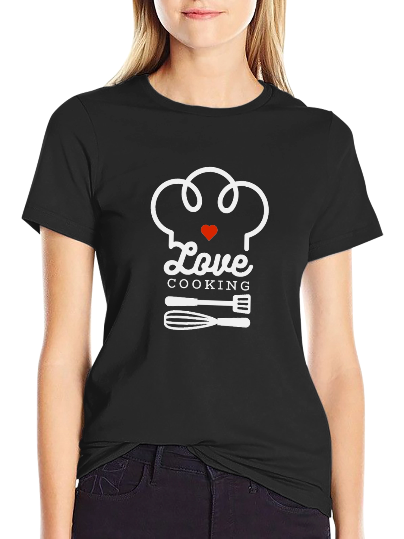 Black Love Cooking T-Shirt, Chef Hat Tee, Foodie Gift view 2