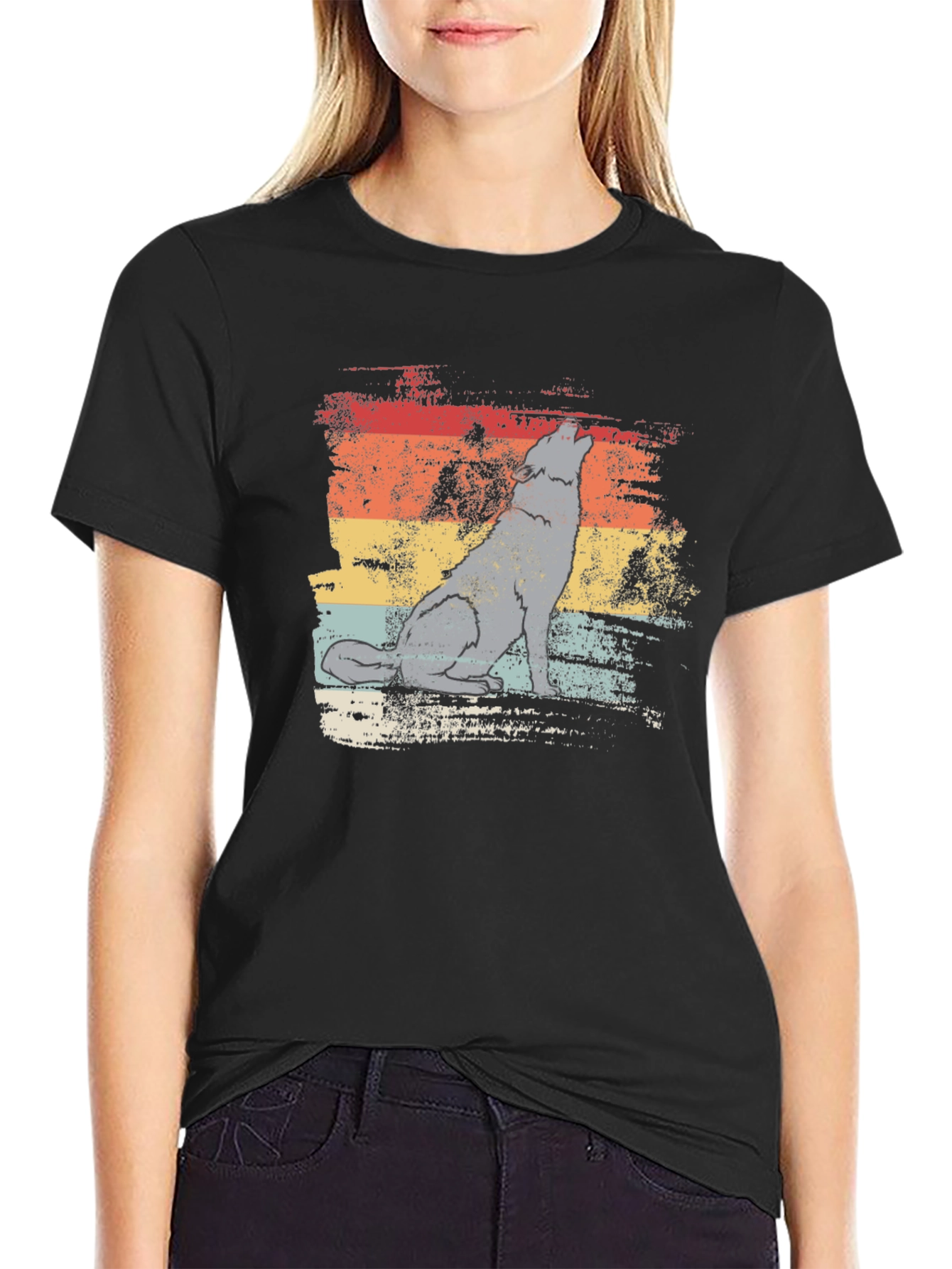 Vintage Wolf Graphic T-Shirt - Retro Style - 2