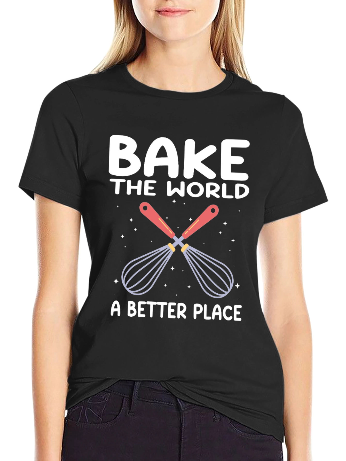 Bake the World T-Shirt: Whisk Up Happiness! - 2