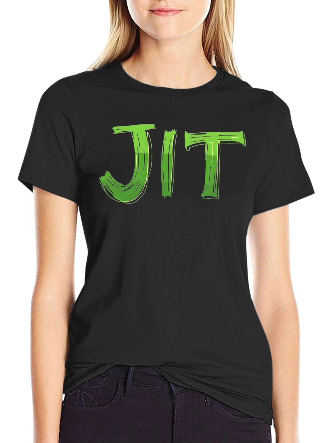Black JIT Graphic Tee - Modern Comfort view 2