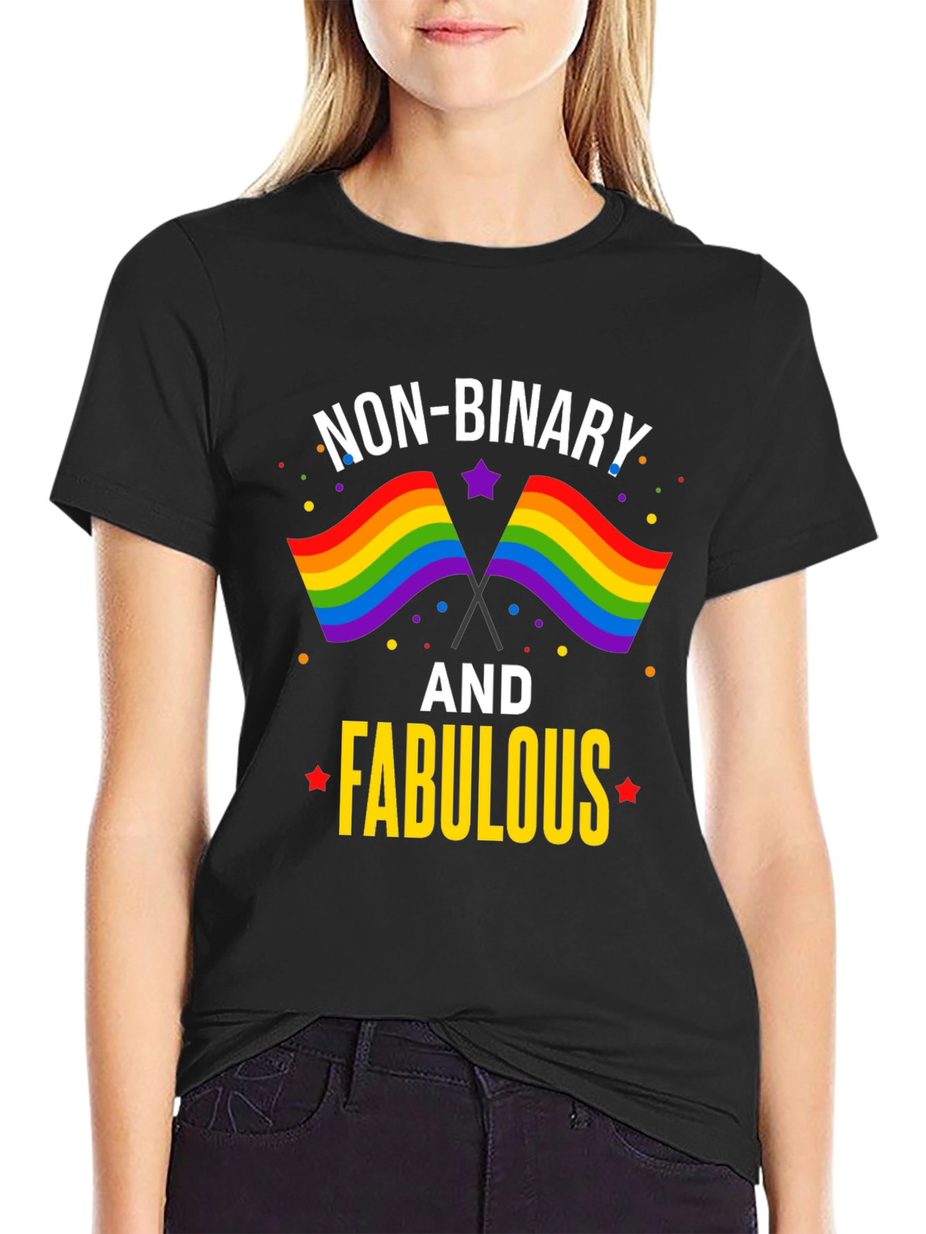 Non-Binary and Fabulous Pride T-Shirt - 2
