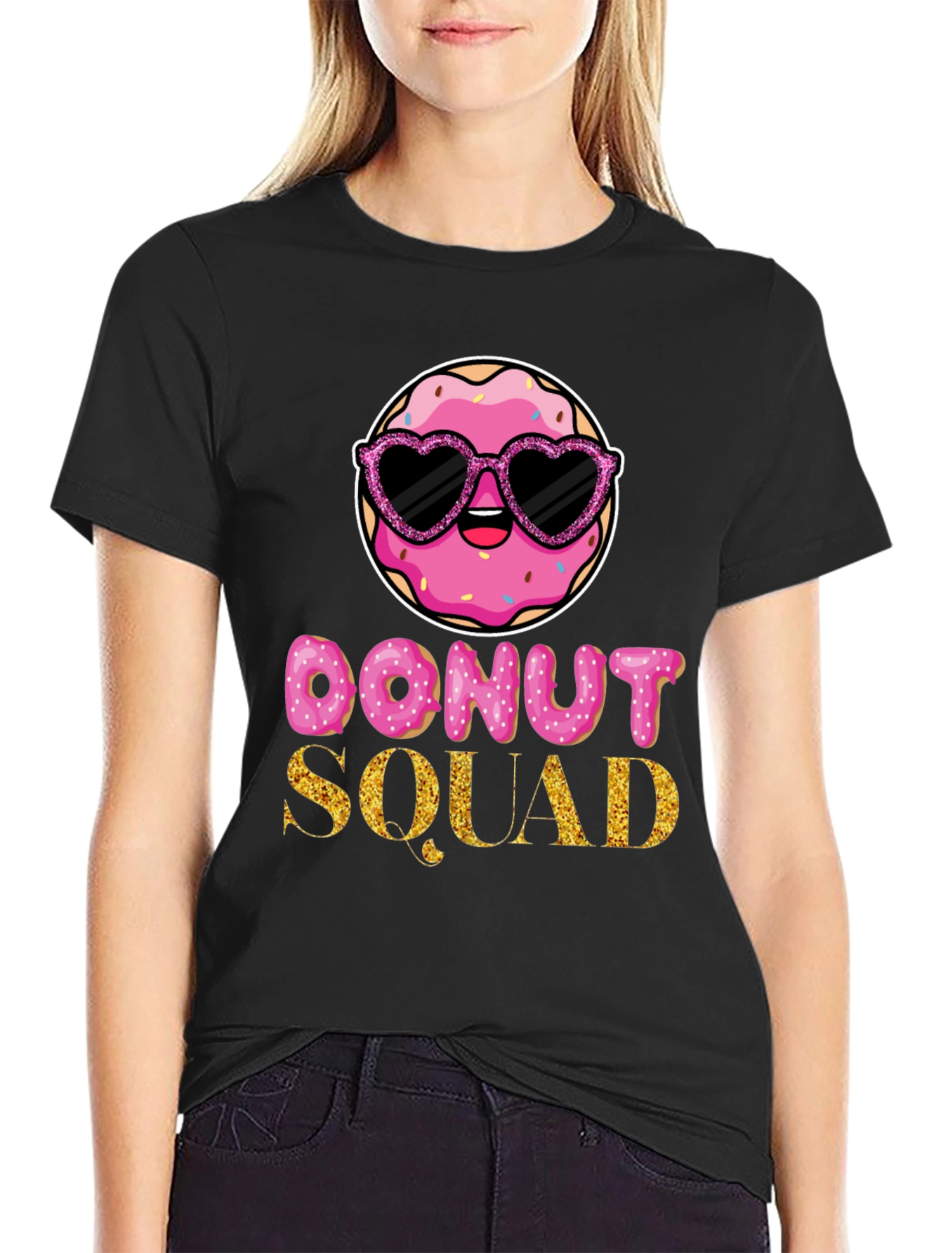 Black Donut Squad Graphic Tee view 2