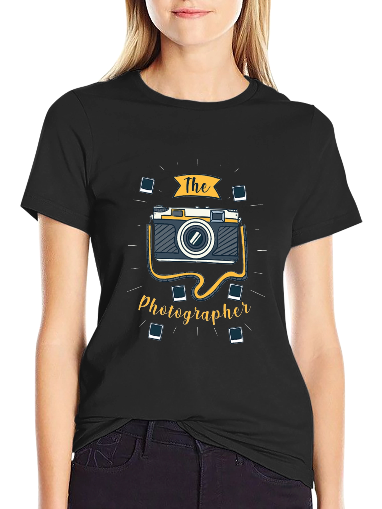 Black The Photographer Graphic T-Shirt - Black view 2