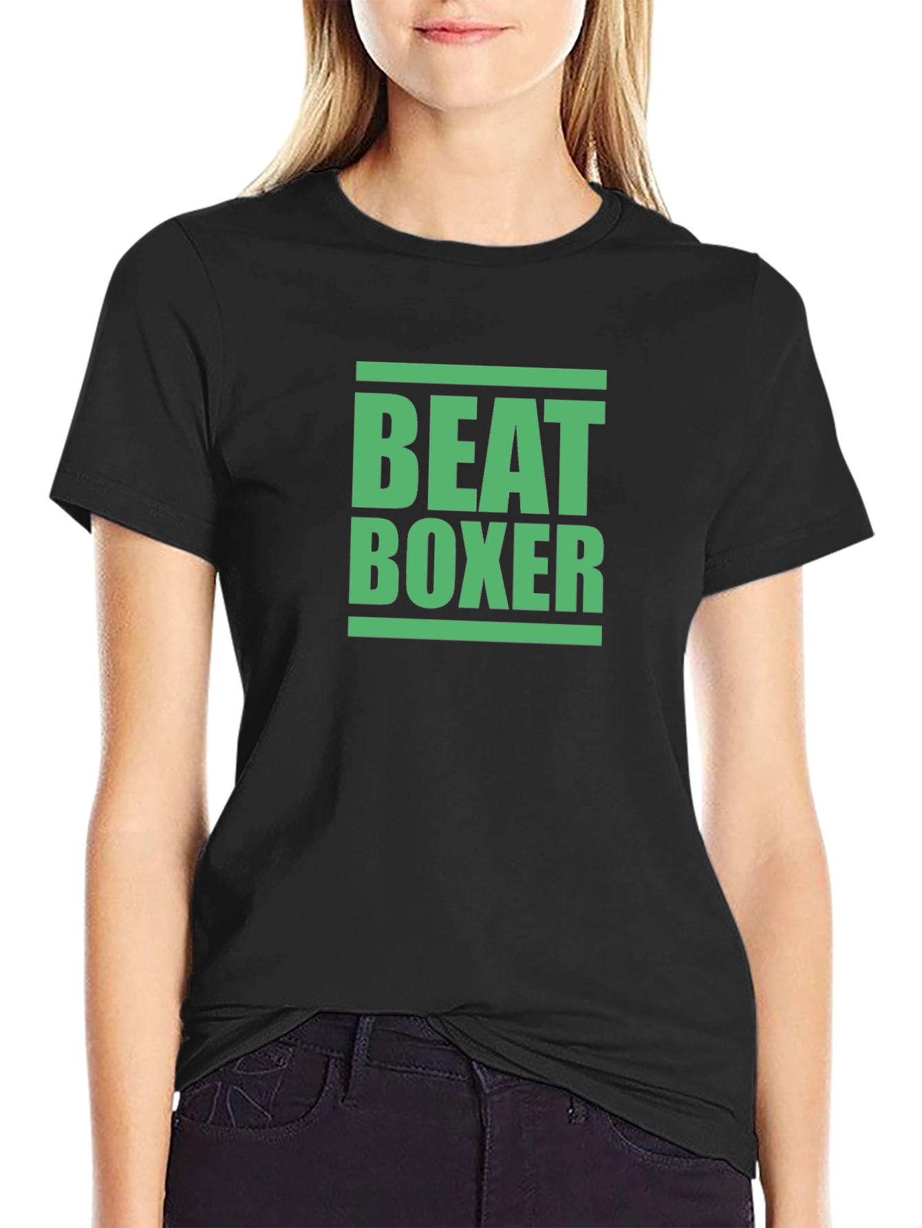 Black Beat Boxer Graphic Tee - Black T-Shirt view 2