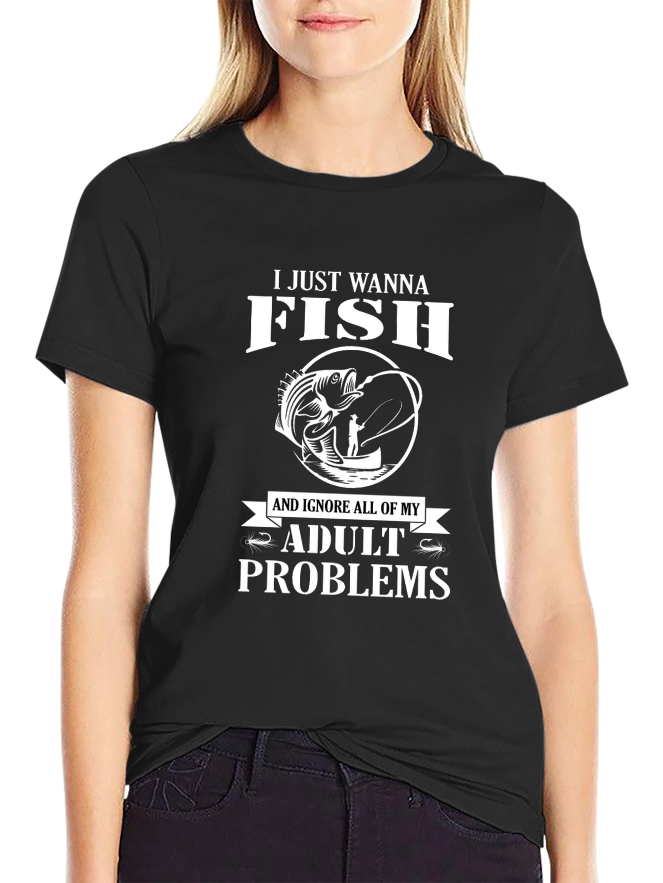 Funny Fishing T-Shirt - Adult Problems - 2