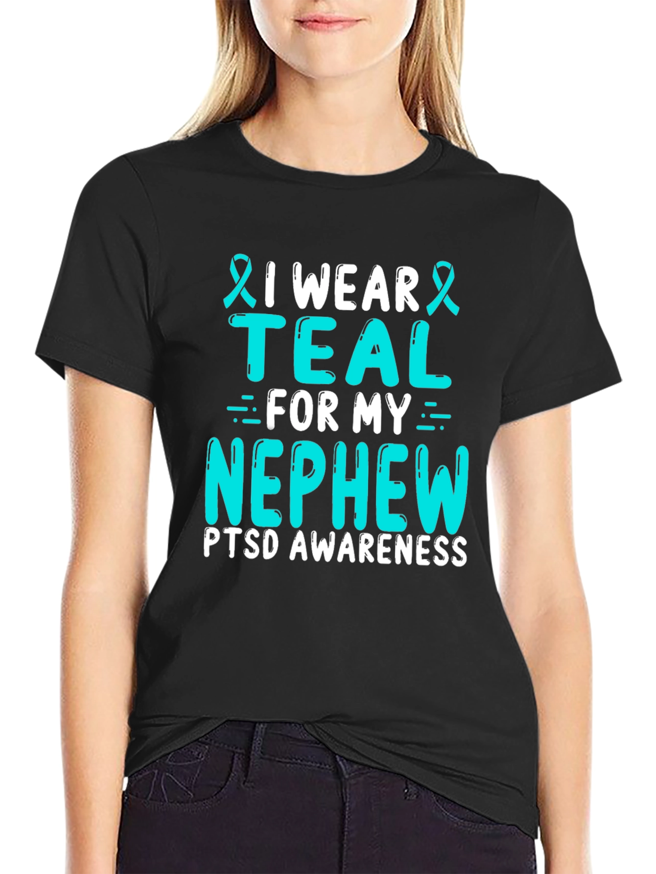 Teal PTSD Awareness T-Shirt - 2