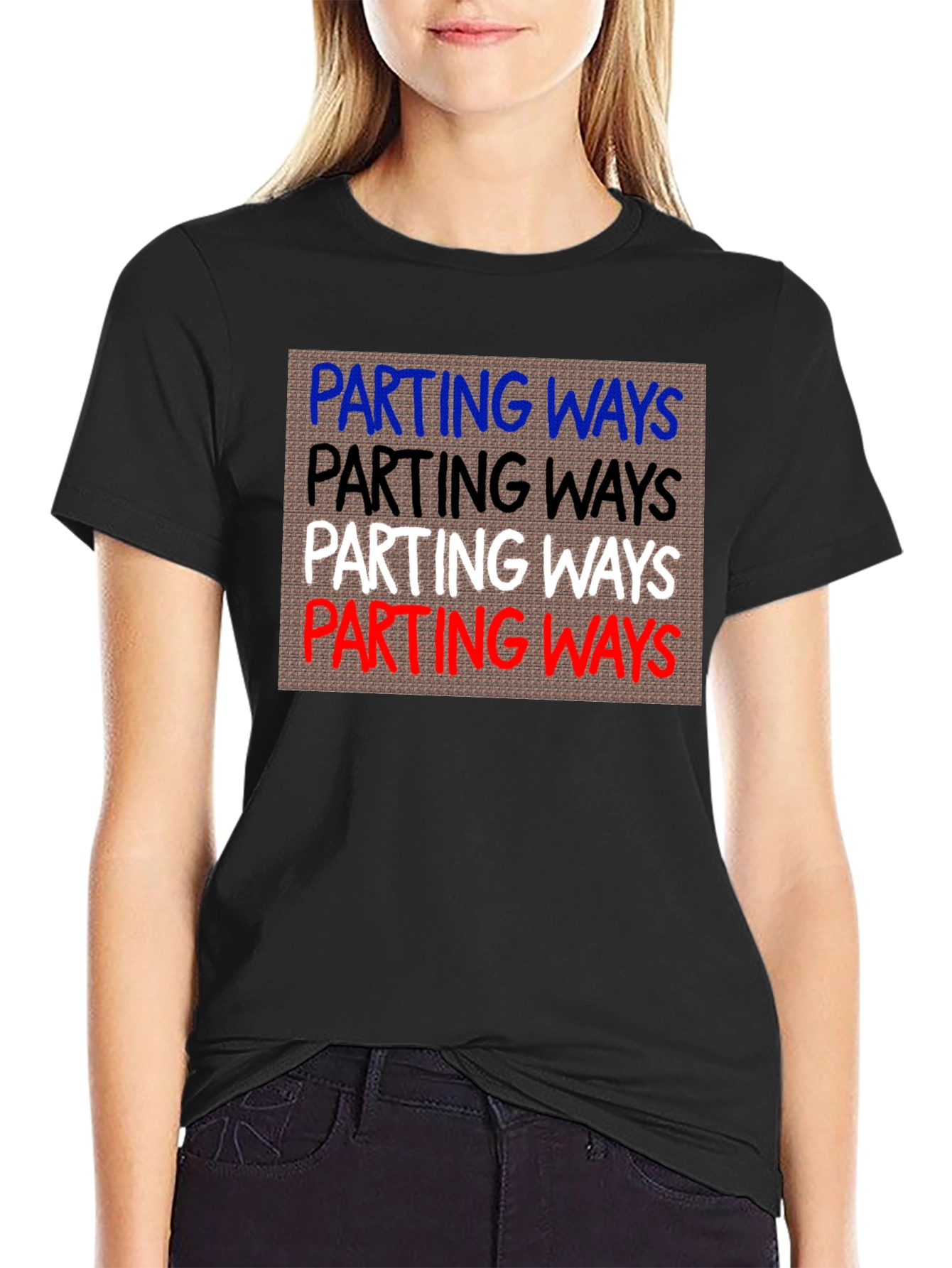 Black Parting Ways Graphic T-Shirt - Comfort & Style view 2