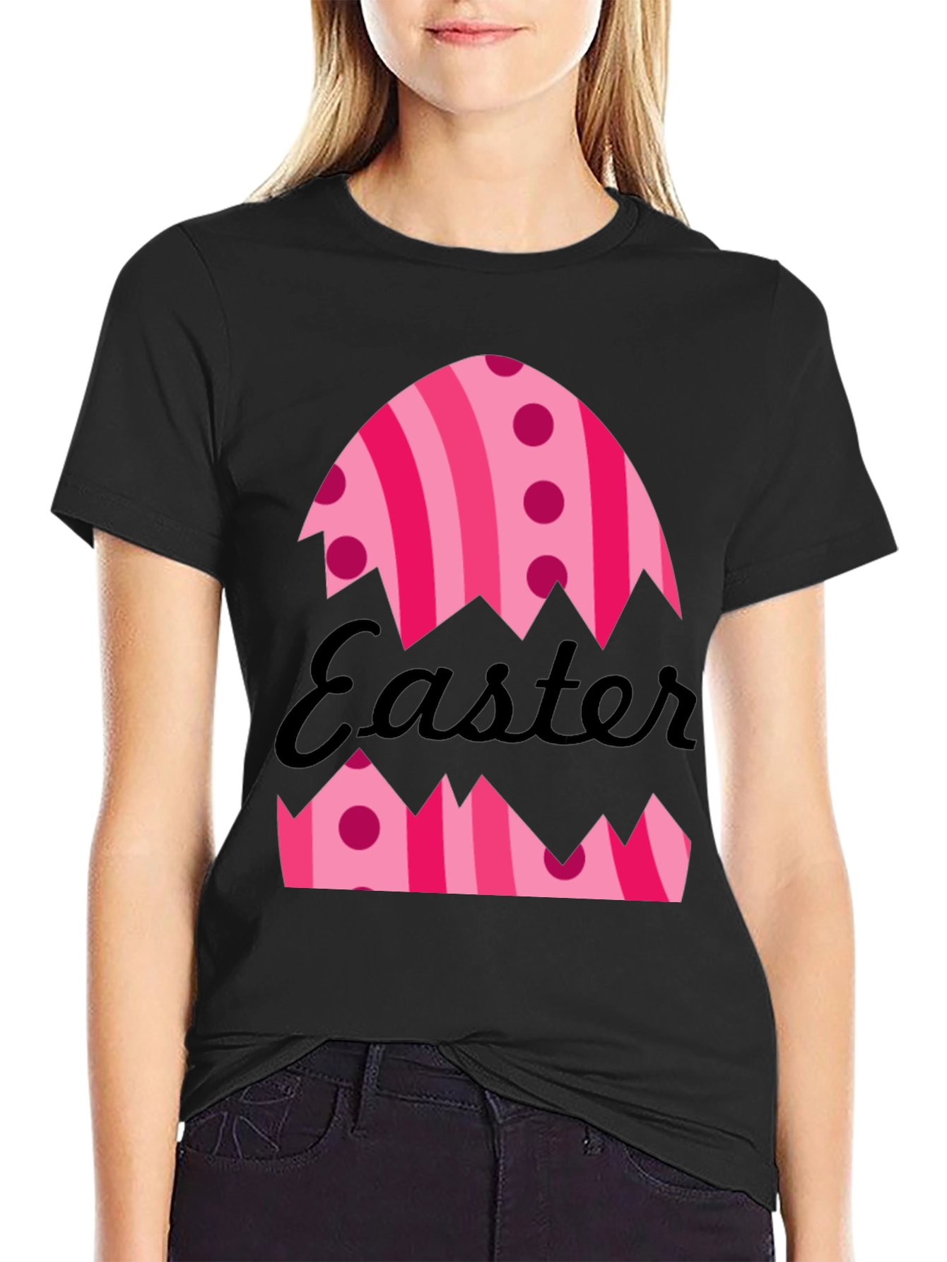 Camiseta Huevo de Pascua Rayas y Lunares