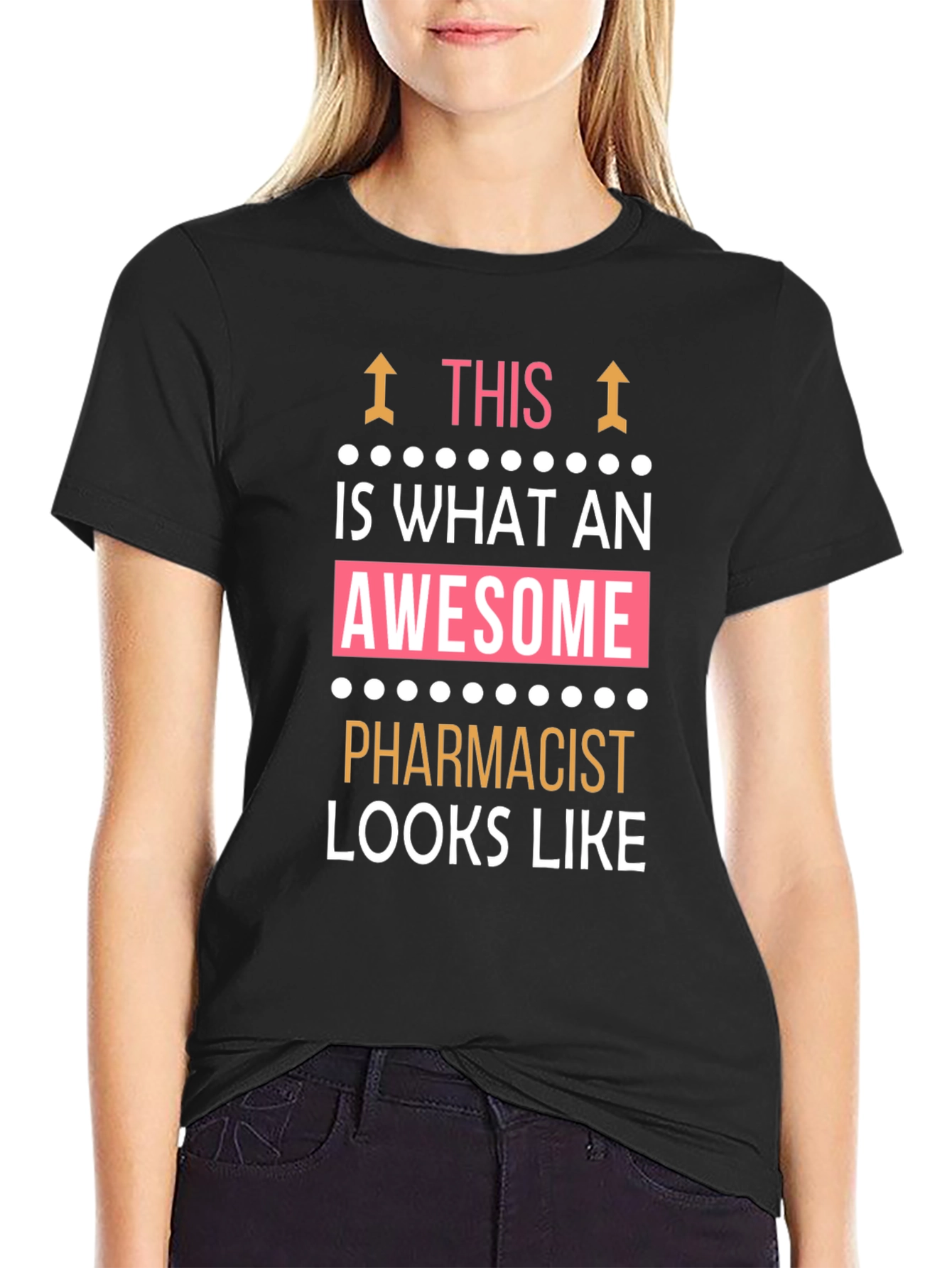 Black Awesome Pharmacist T-Shirt - Funny Gift! view 2