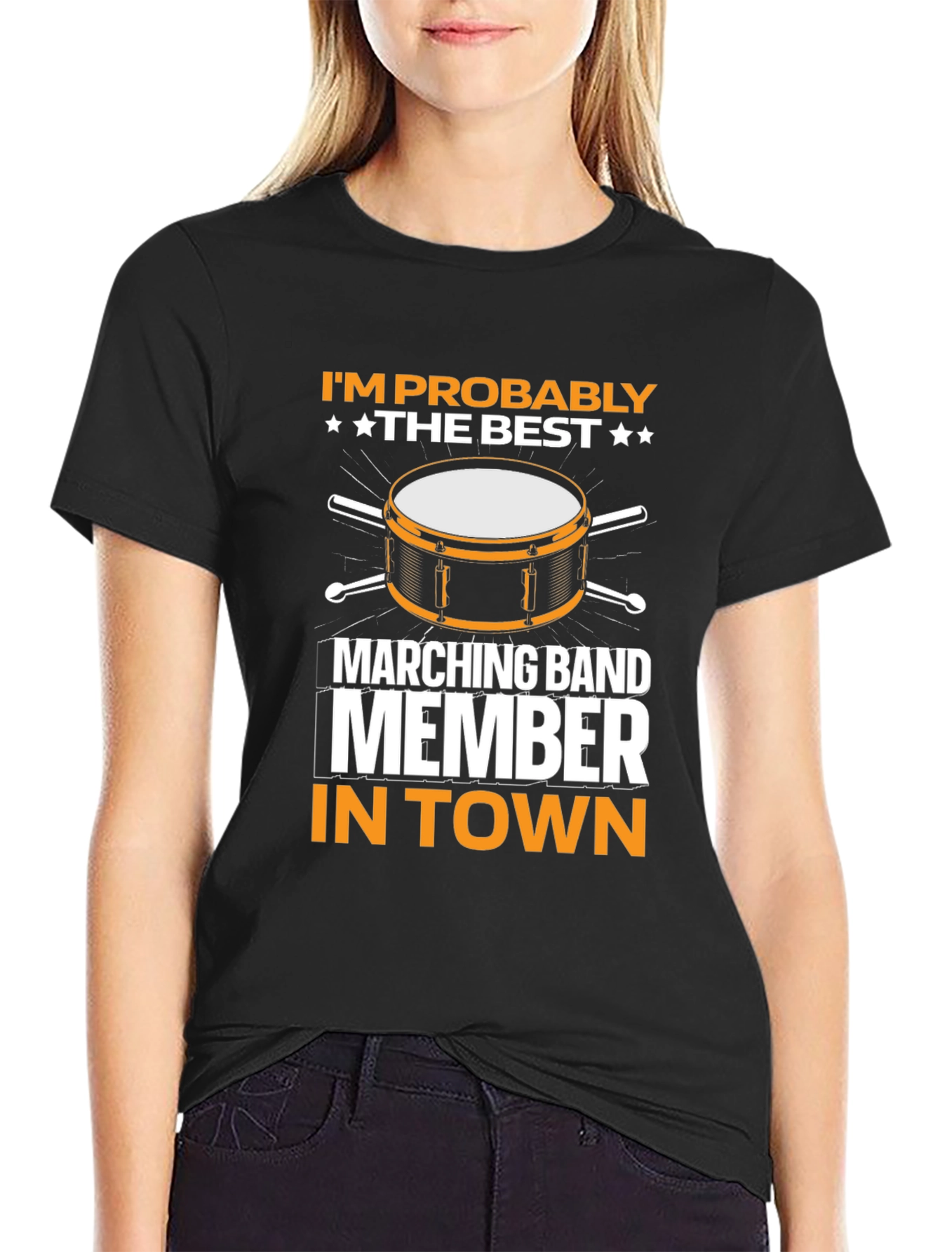 Black Best Marching Band Member T-Shirt view 2