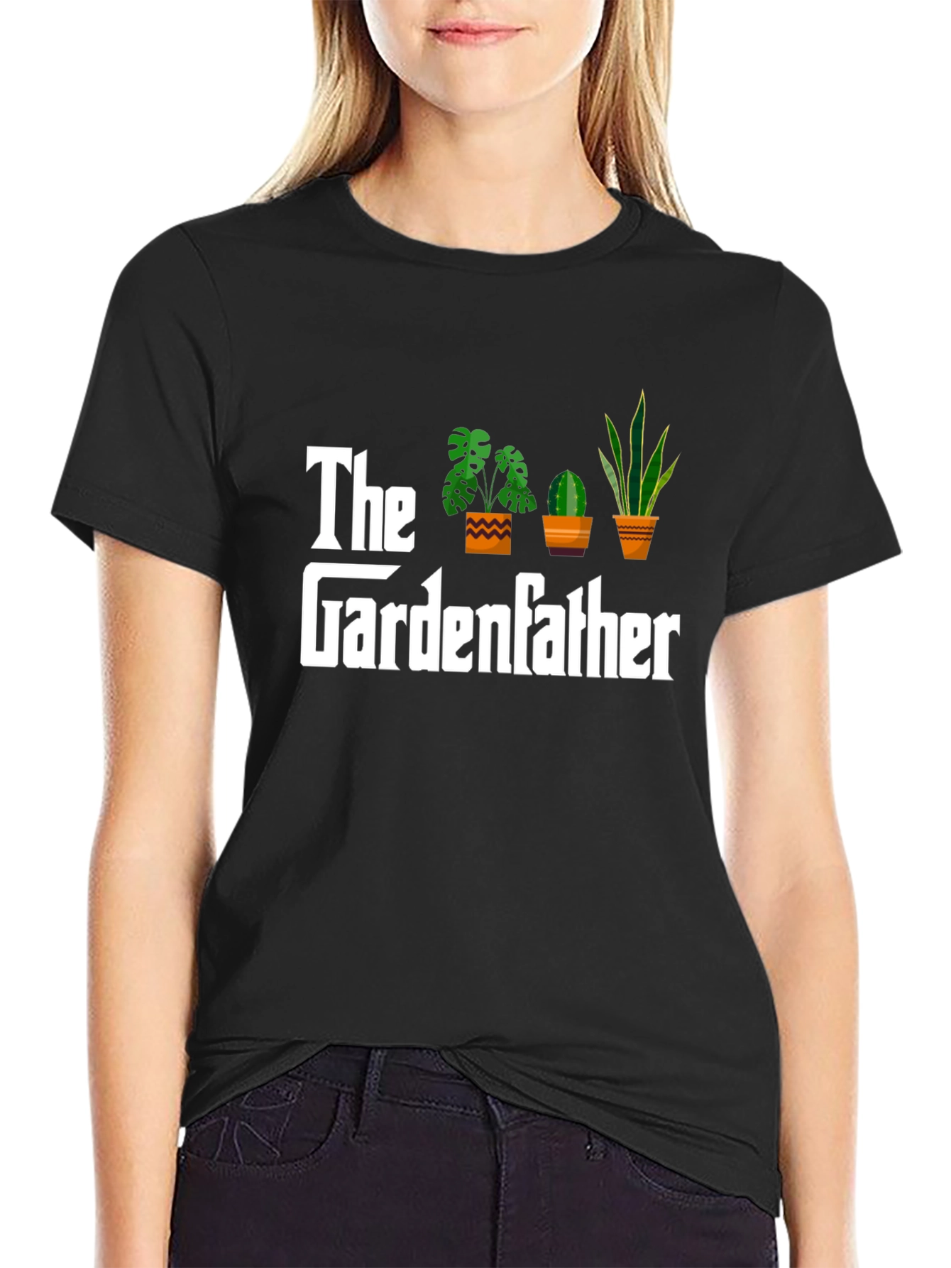 Black The Gardenfather T-Shirt - Plant Lover view 2