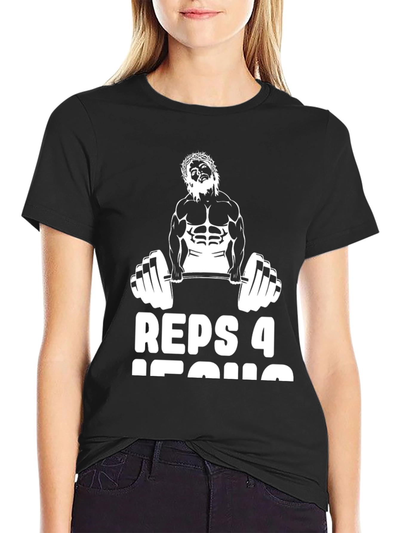 Black Reps 4 Jesus Black T-Shirt view 2