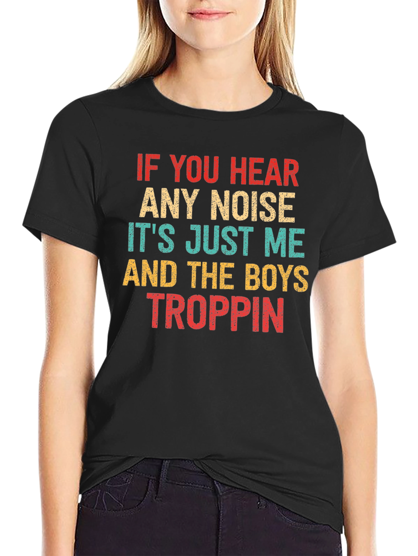 Black If You Hear Any Noise T-Shirt view 2