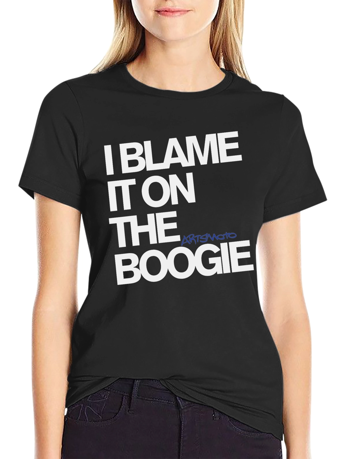 Black I Blame It On The Boogie Black Graphic Tee view 2