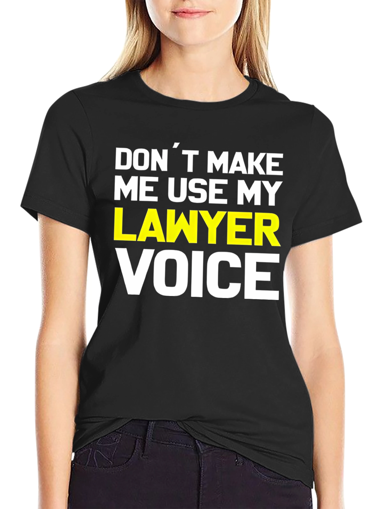 Black Lawyer Voice Graphic Novelty T-Shirt view 2