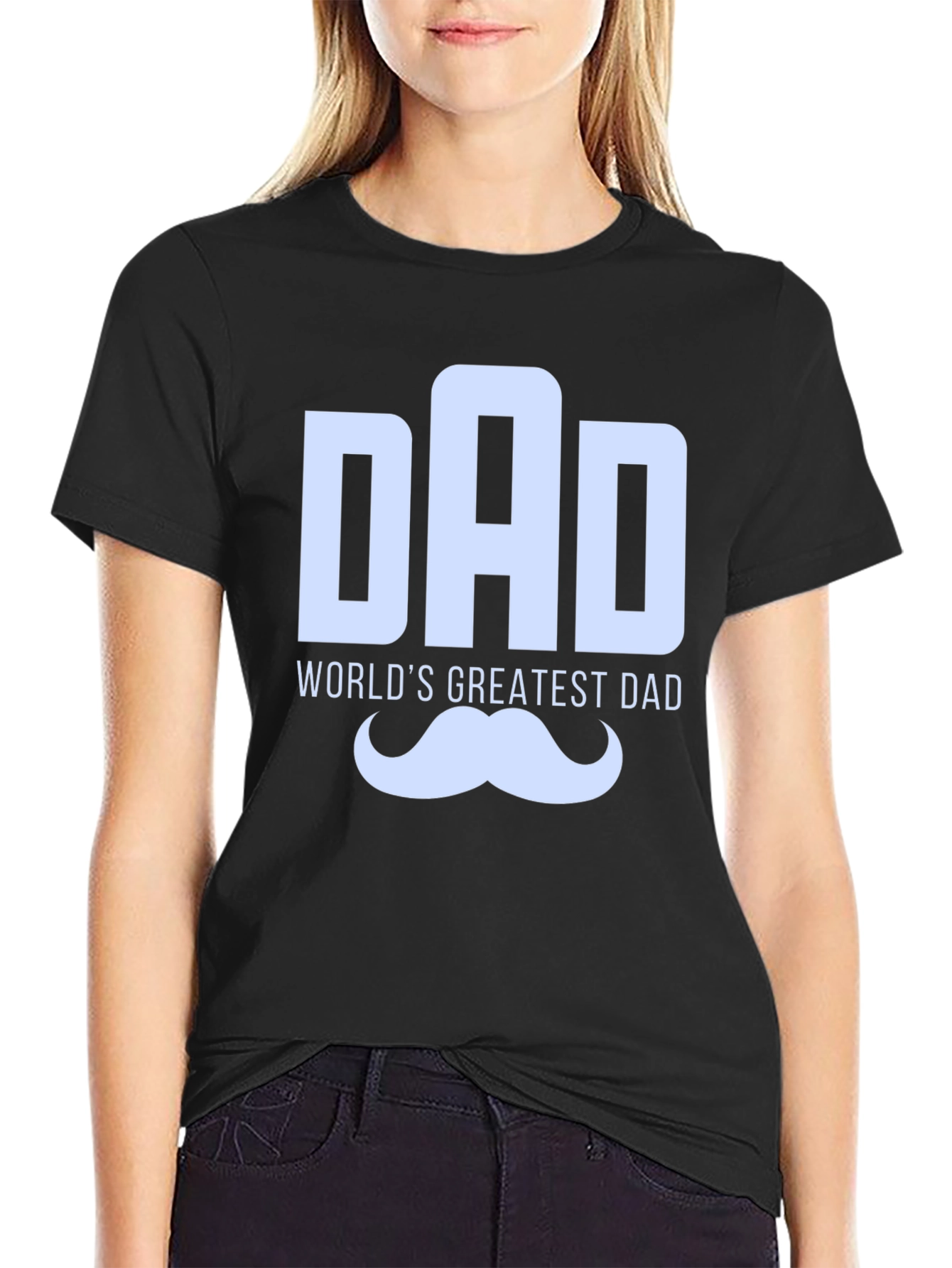 Black World's Greatest Dad T-Shirt Father's Day Gift view 2