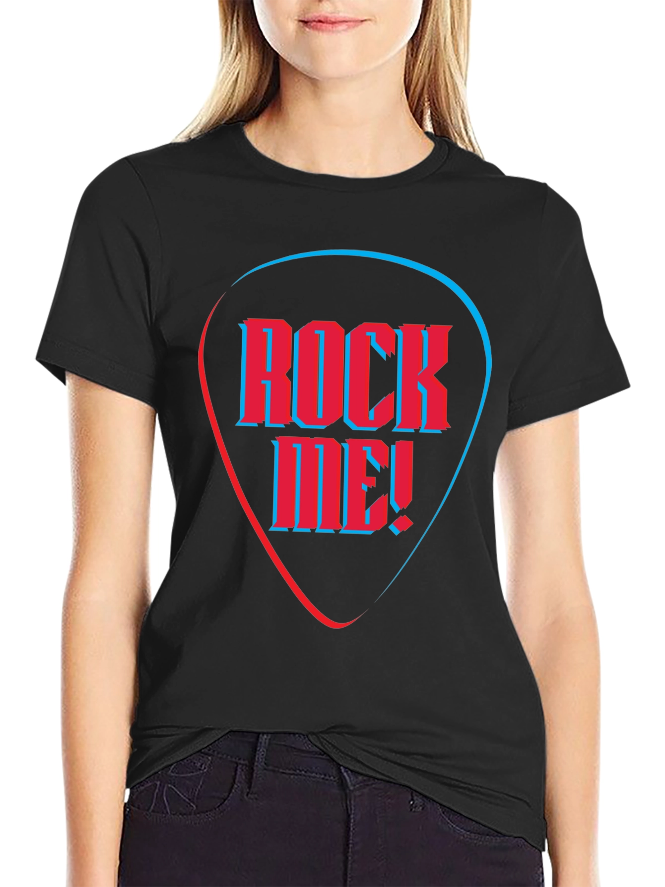Black Rock Me Graphic Tee - Stylish Musician T-Shirt view 2