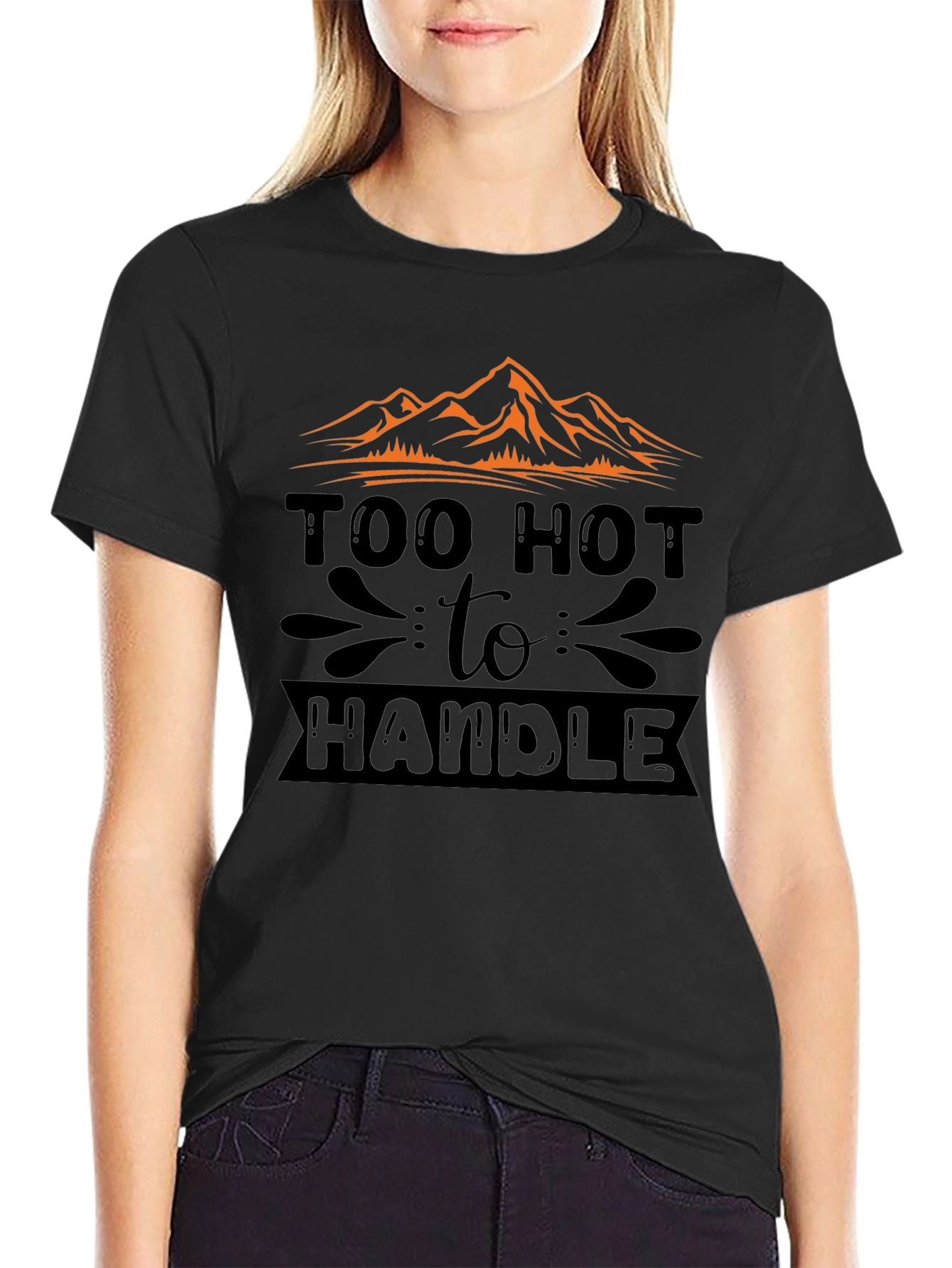 Black Too Hot To Handle Graphic Tee view 2