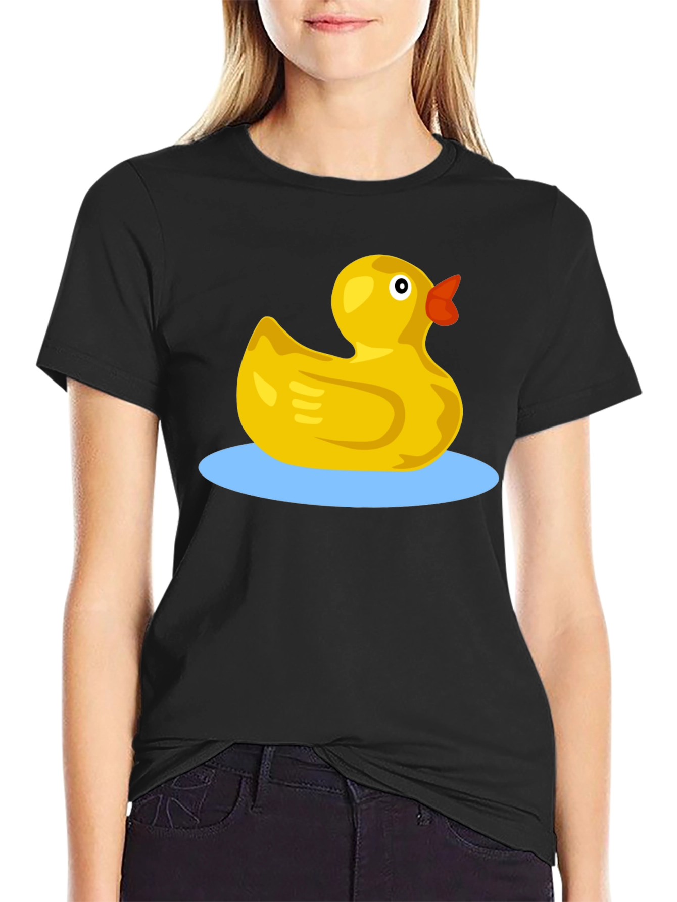 Black Rubber Duckie Black T-Shirt view 2