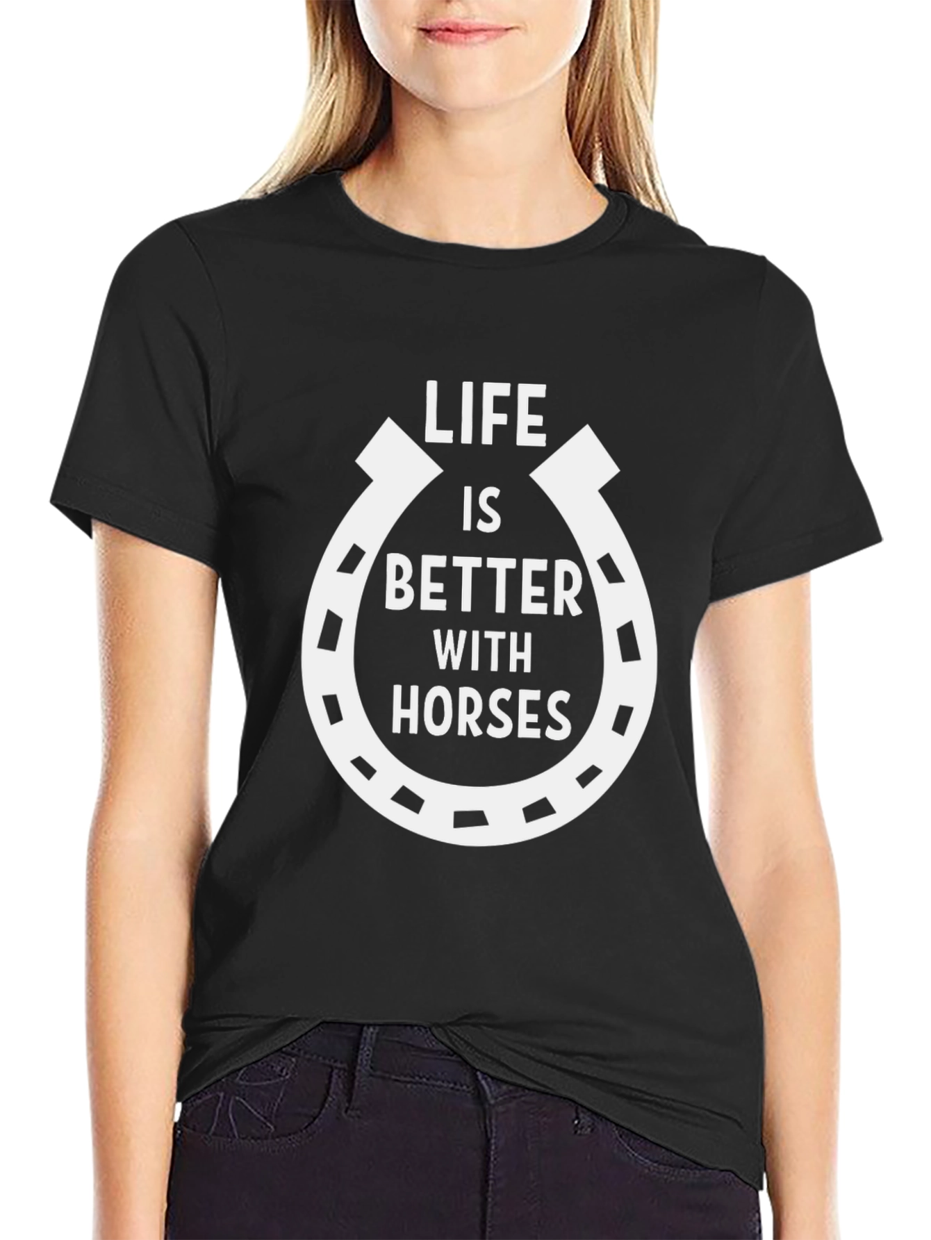 Life is Better With Horses Graphic Tee - 2