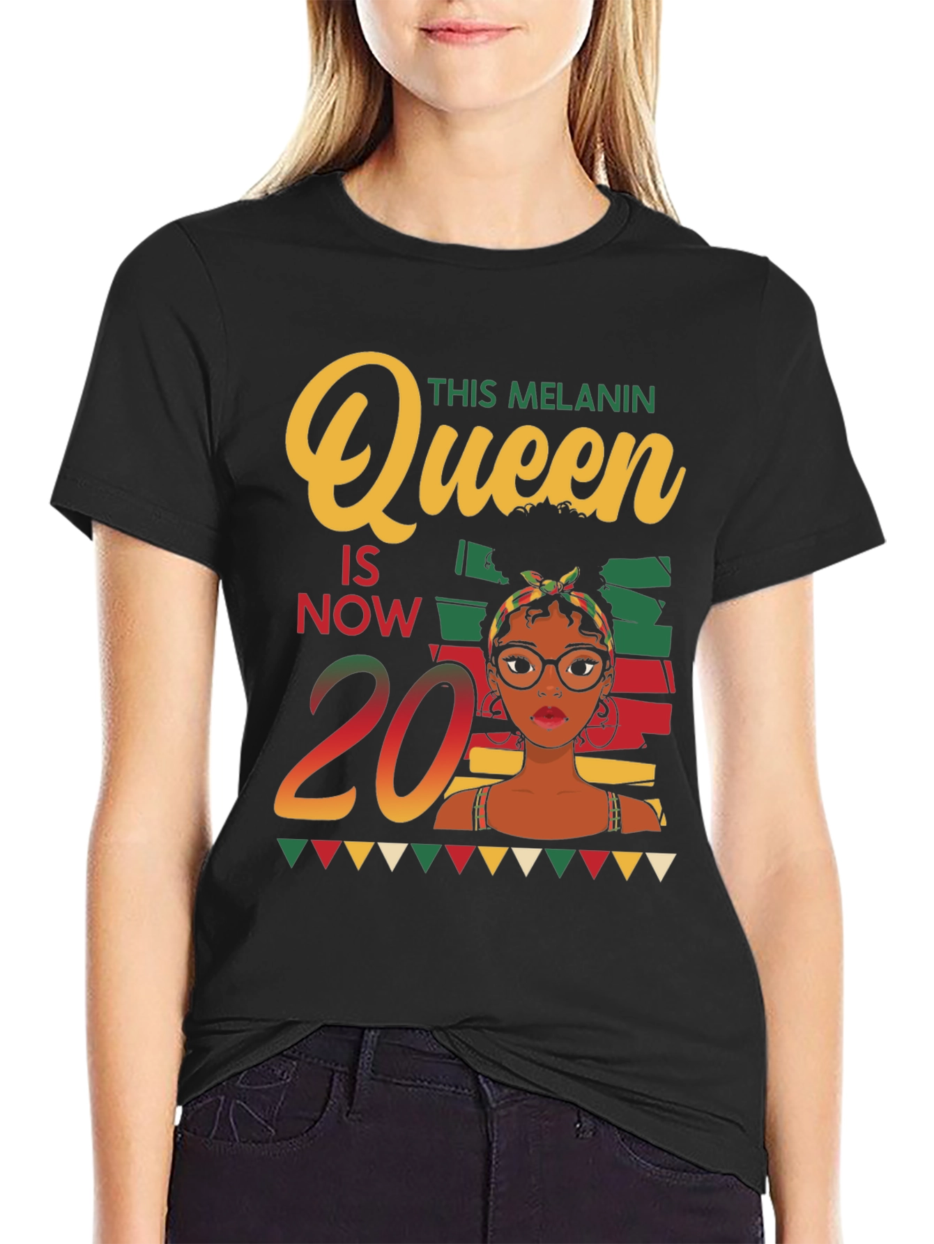 Melanin Queen 20th Birthday T-Shirt - 2
