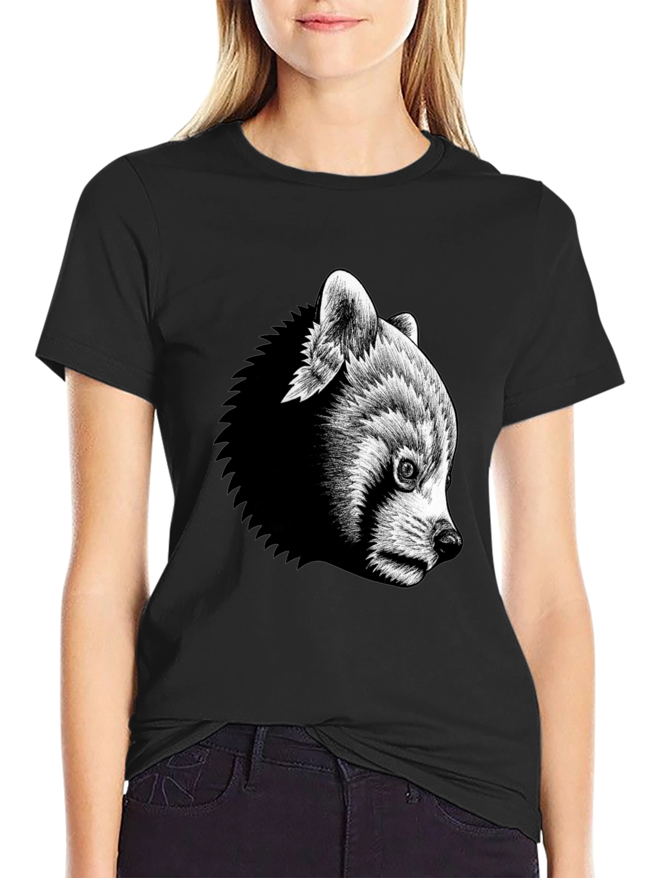 Black Black Bear Graphic Tee - Men's Short Sleeve Crew Neck view 2