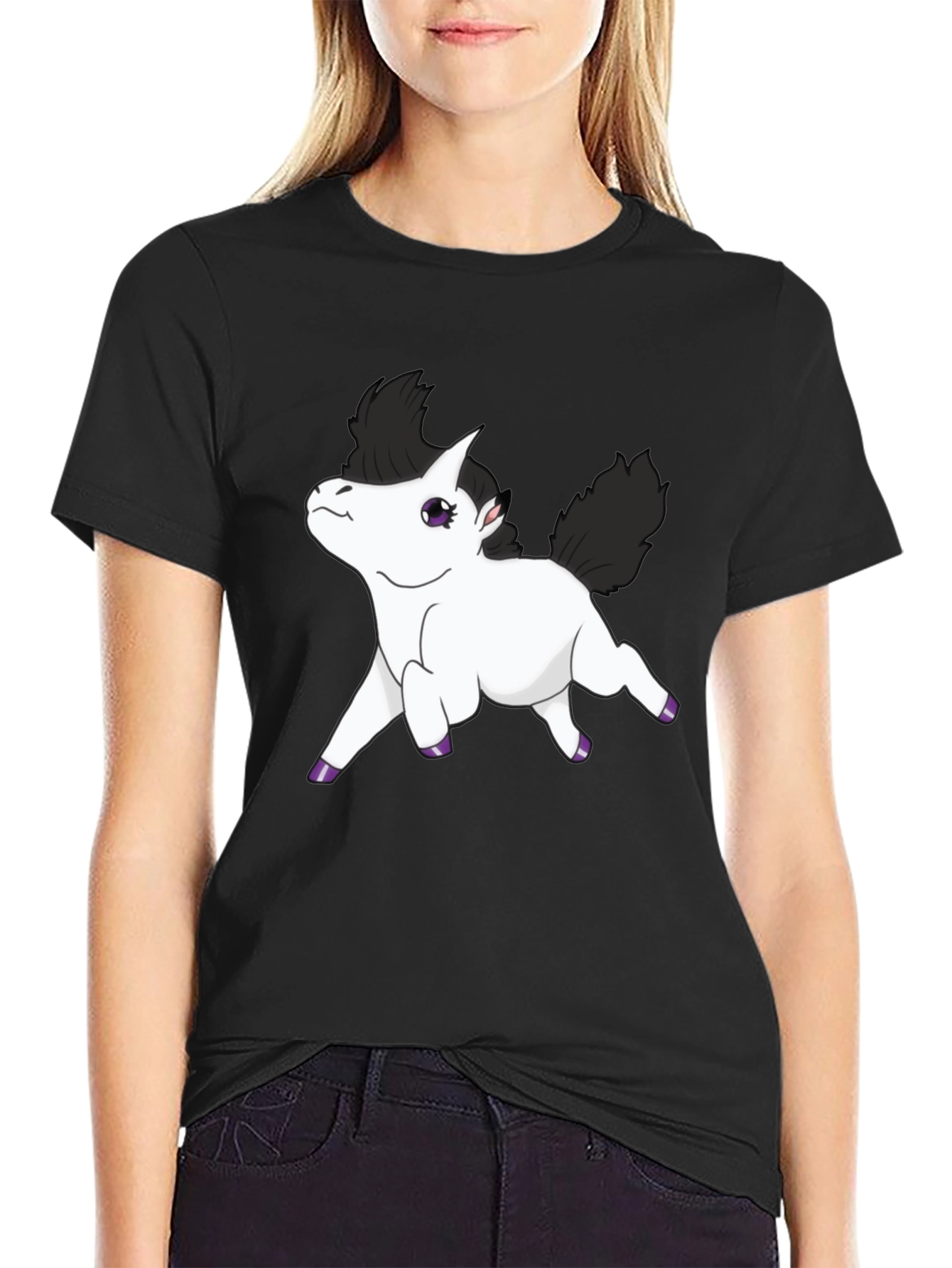 Black Black Unicorn Graphic Tee - Men's Short Sleeve Shirt view 2